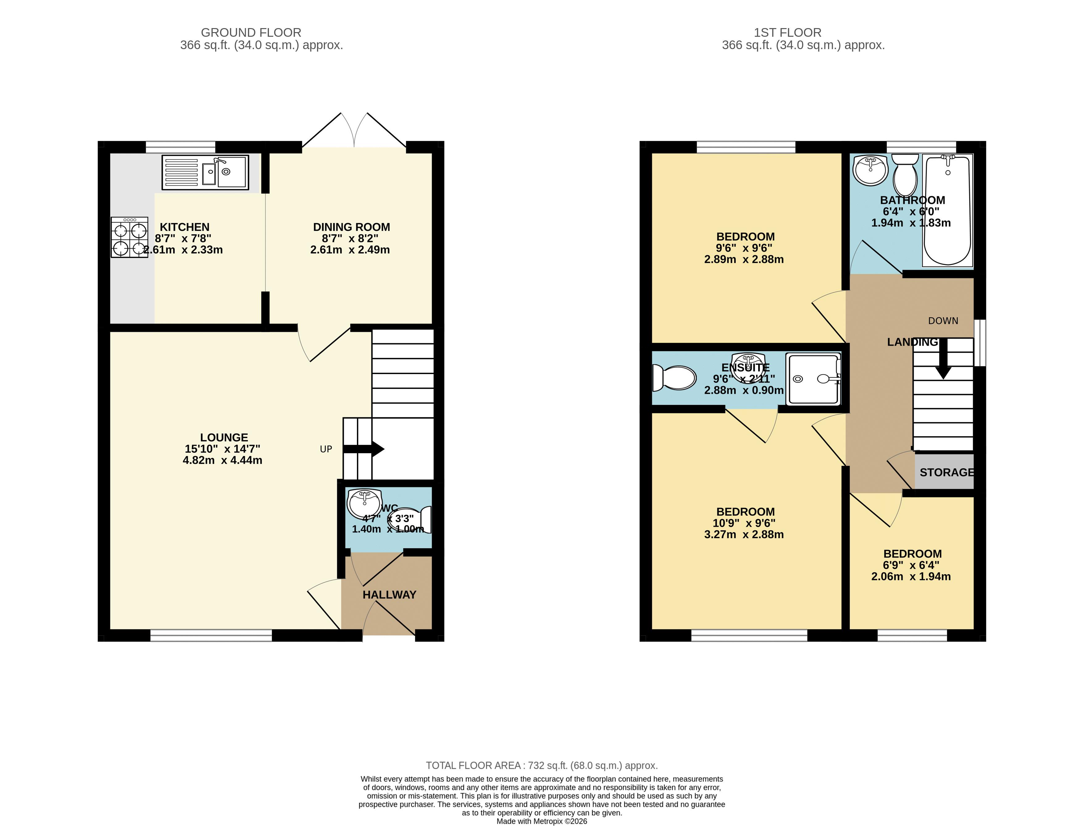 26, Poachers Rise, Stallingborough floorplan
