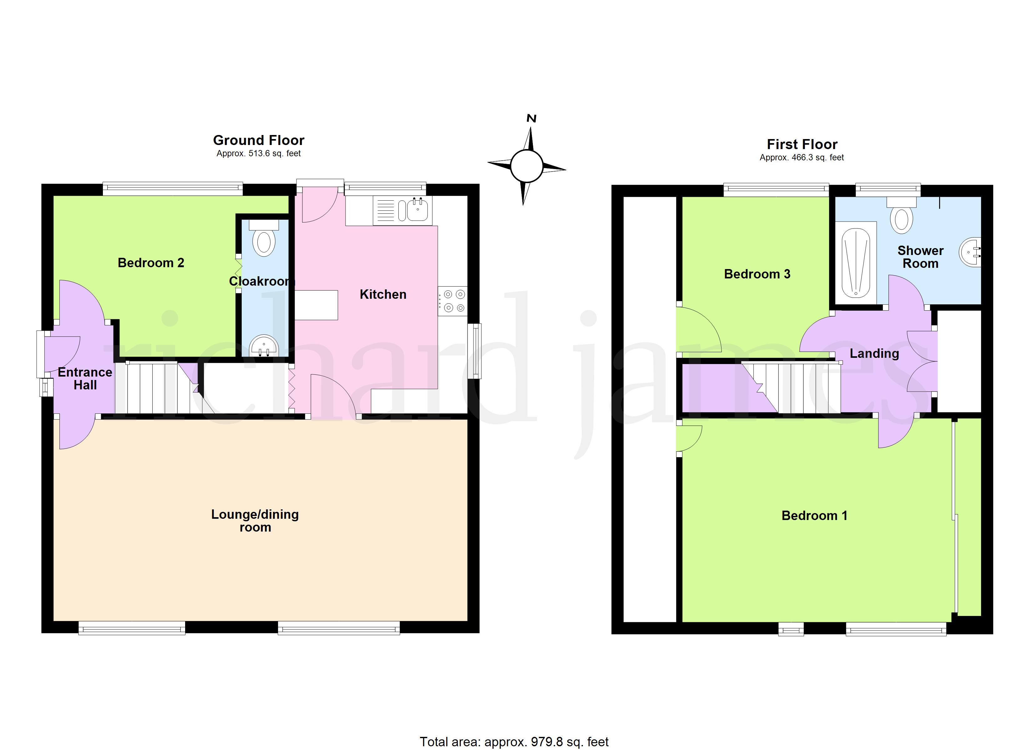 15, Fallowfield, Wellingborough floorplan
