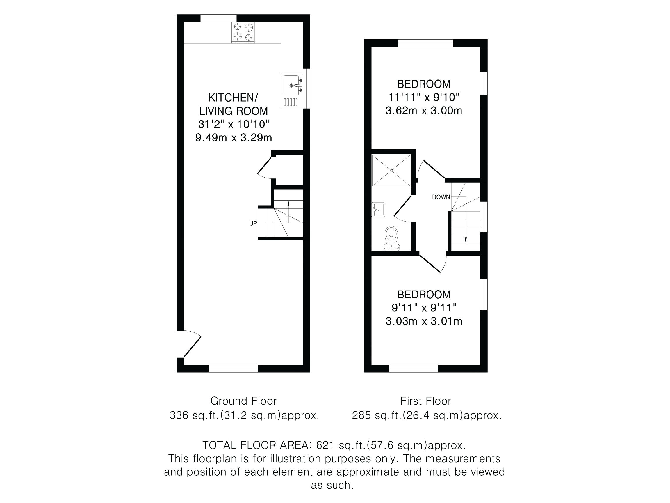 24A, Thistle Grove, Welwyn Garden City floorplan