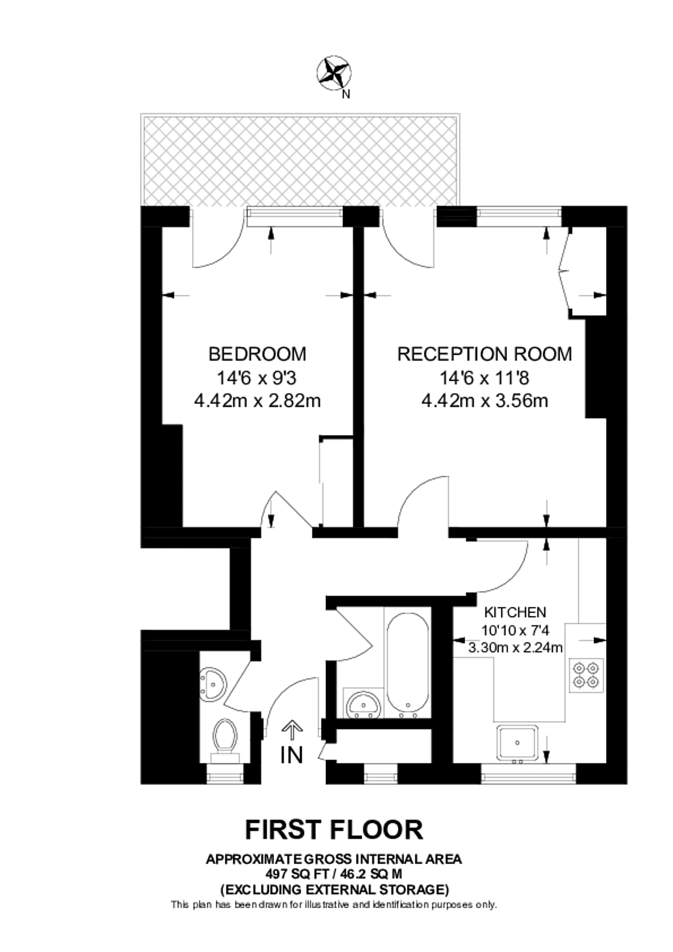 Stothard House, Amiel Street, Whitechapel floorplan
