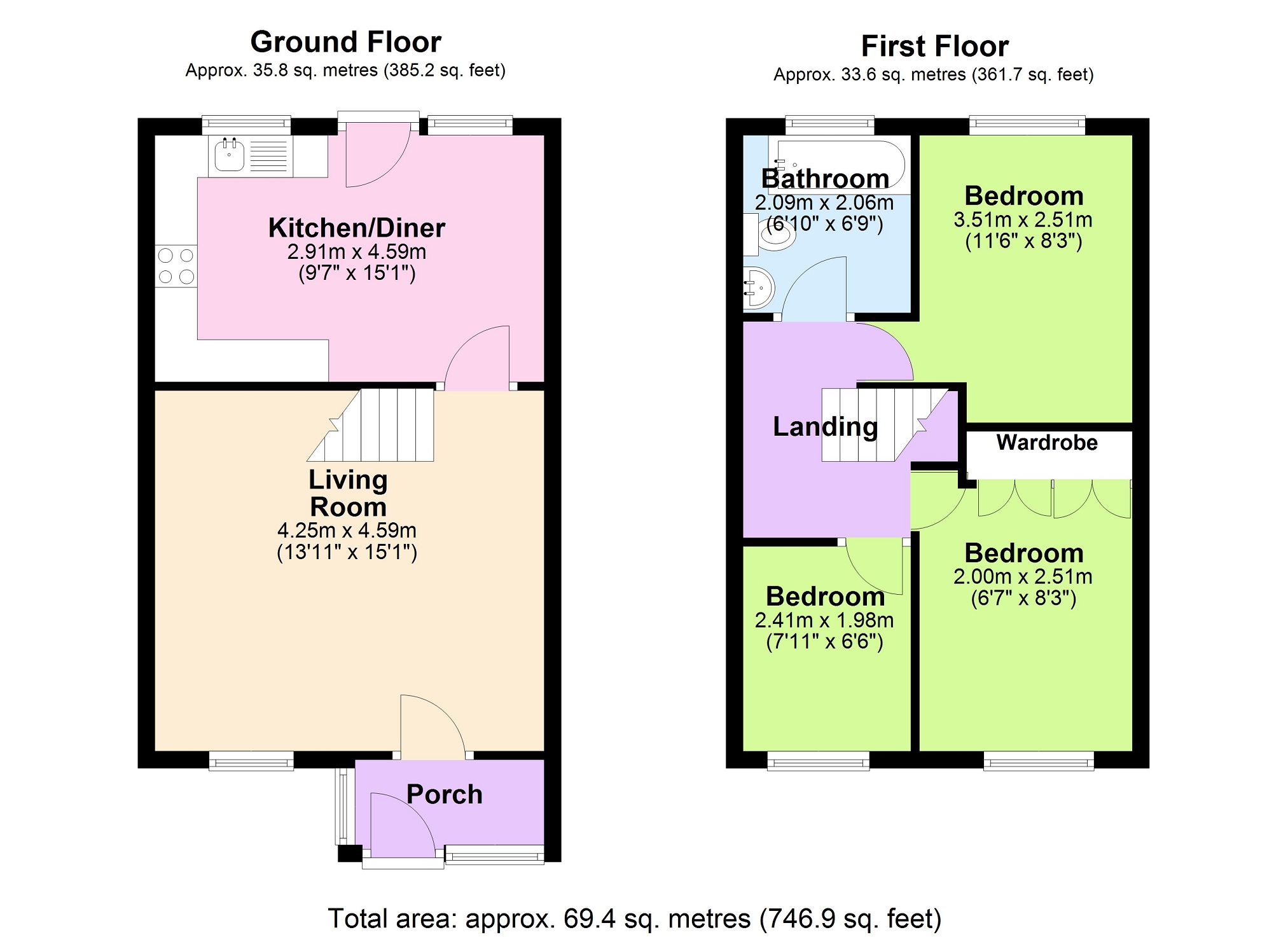 11, Manor Close, Newton floorplan