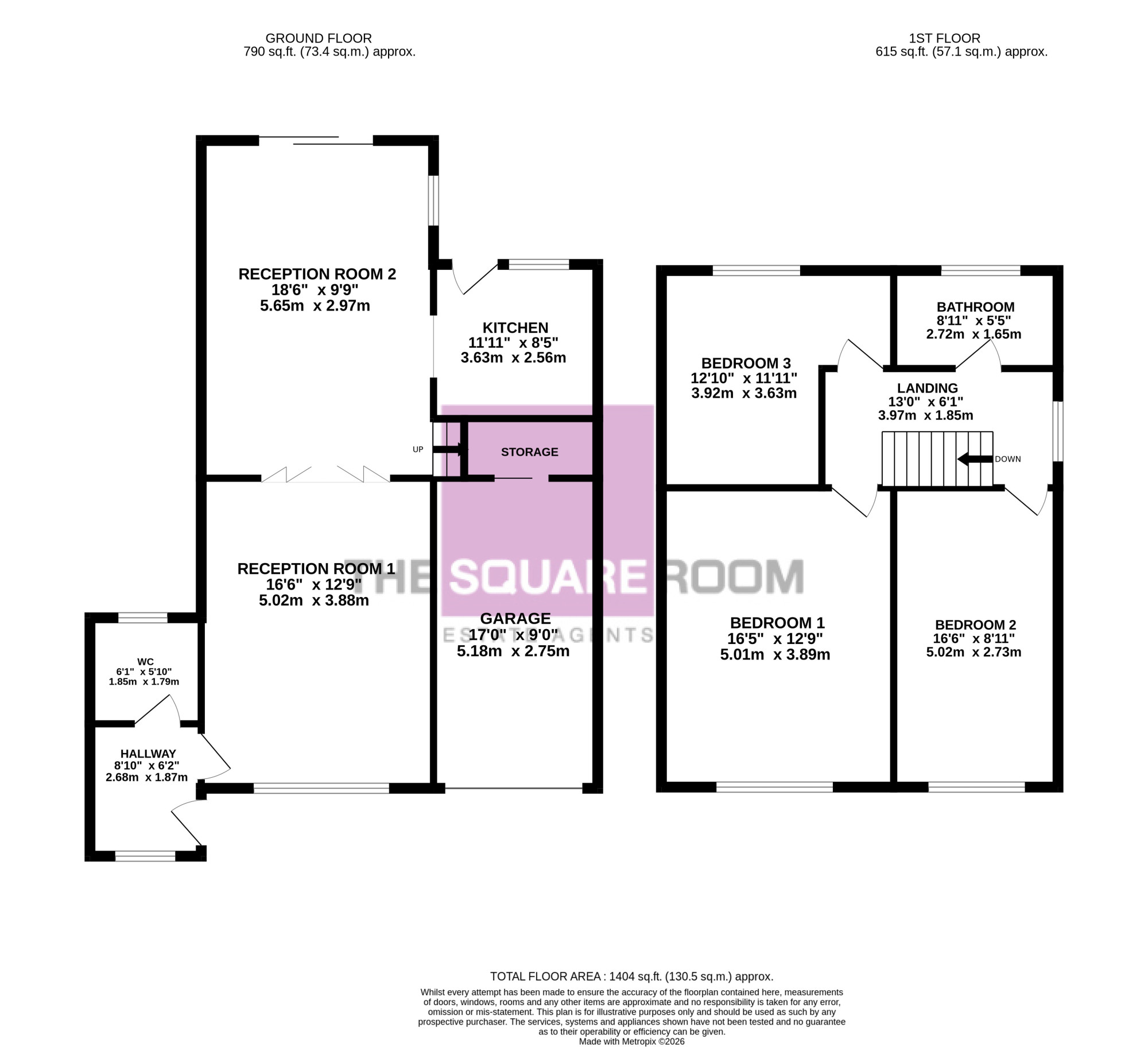 44, Huntingdon Road, Cleveleys floorplan