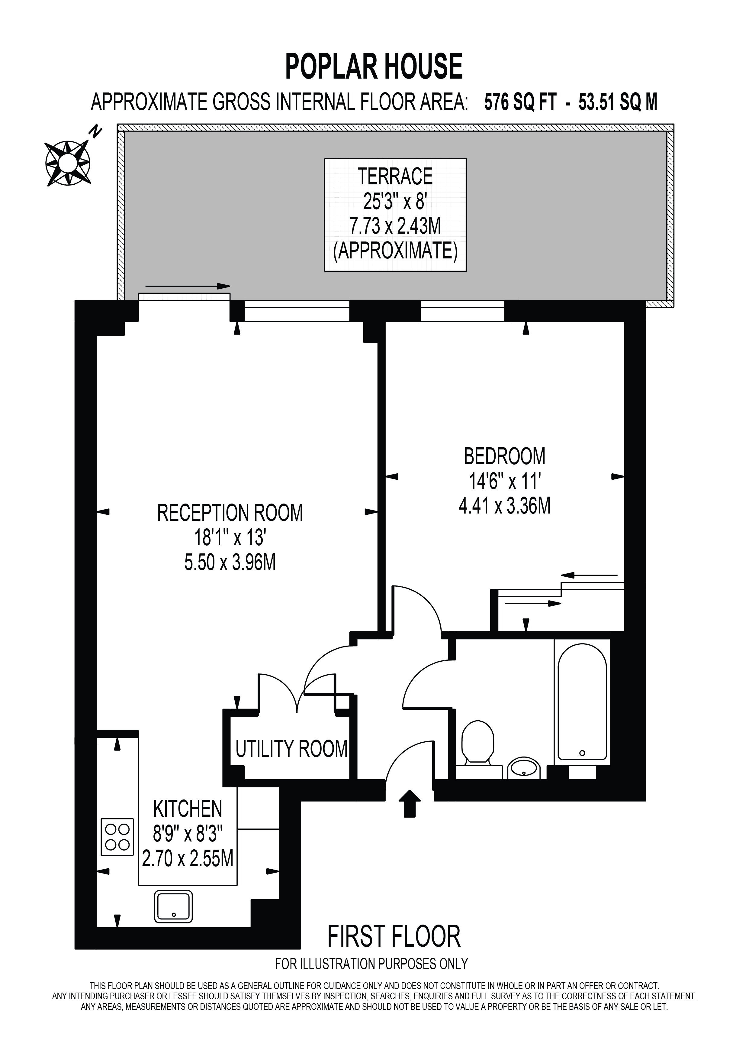 Flat 1 Poplar House 8, Thonrey Close, London floorplan