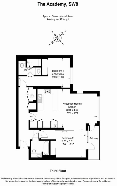 2 Bedrooms Flat to rent in The Academy, 20 Lawn Lane, London, London SW8