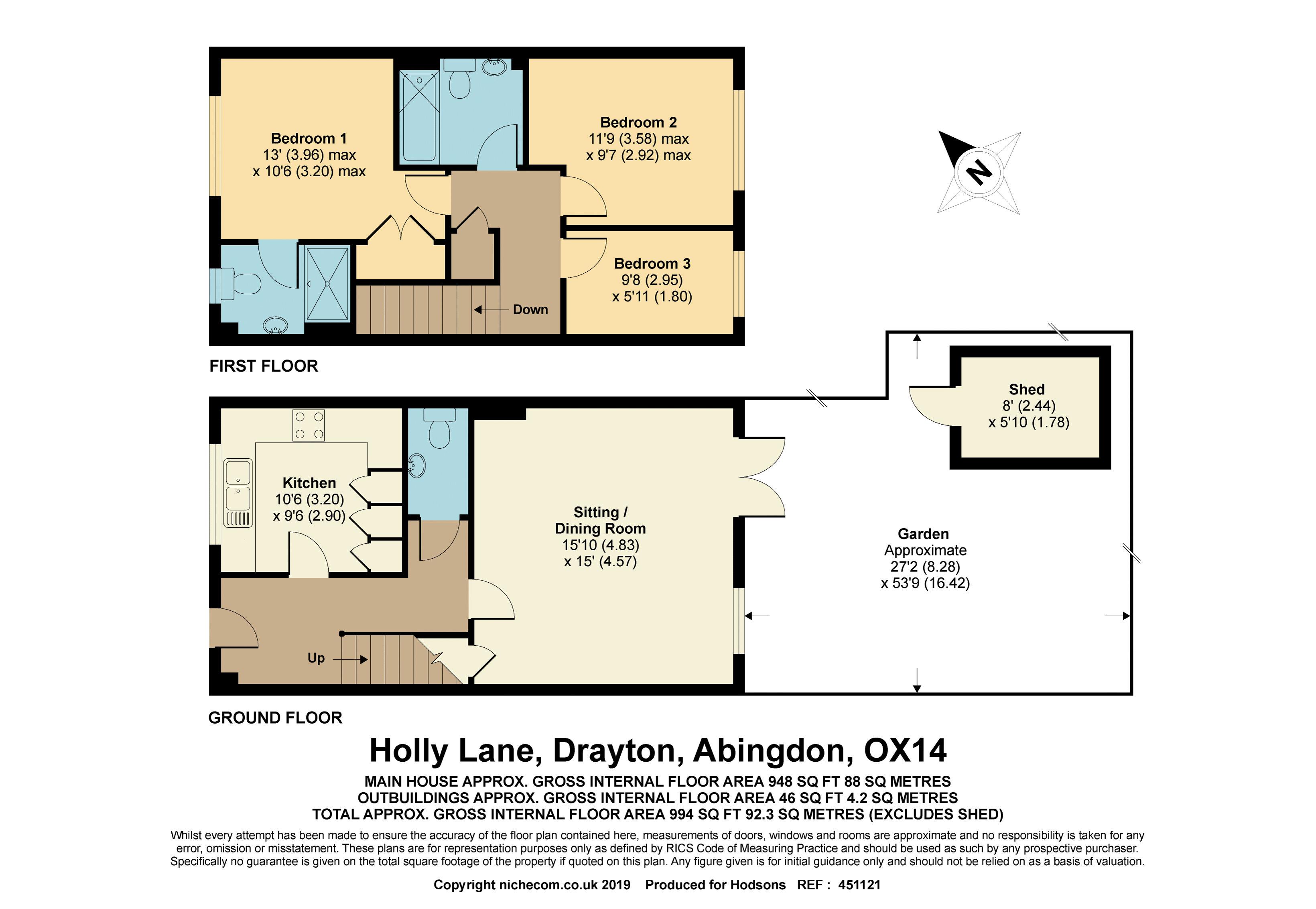3 Bedrooms Semi-detached house for sale in Holly Lane, Drayton, Abingdon OX14