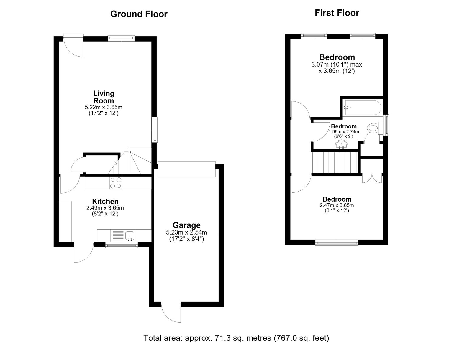 8, Iris Close, Chatham floorplan
