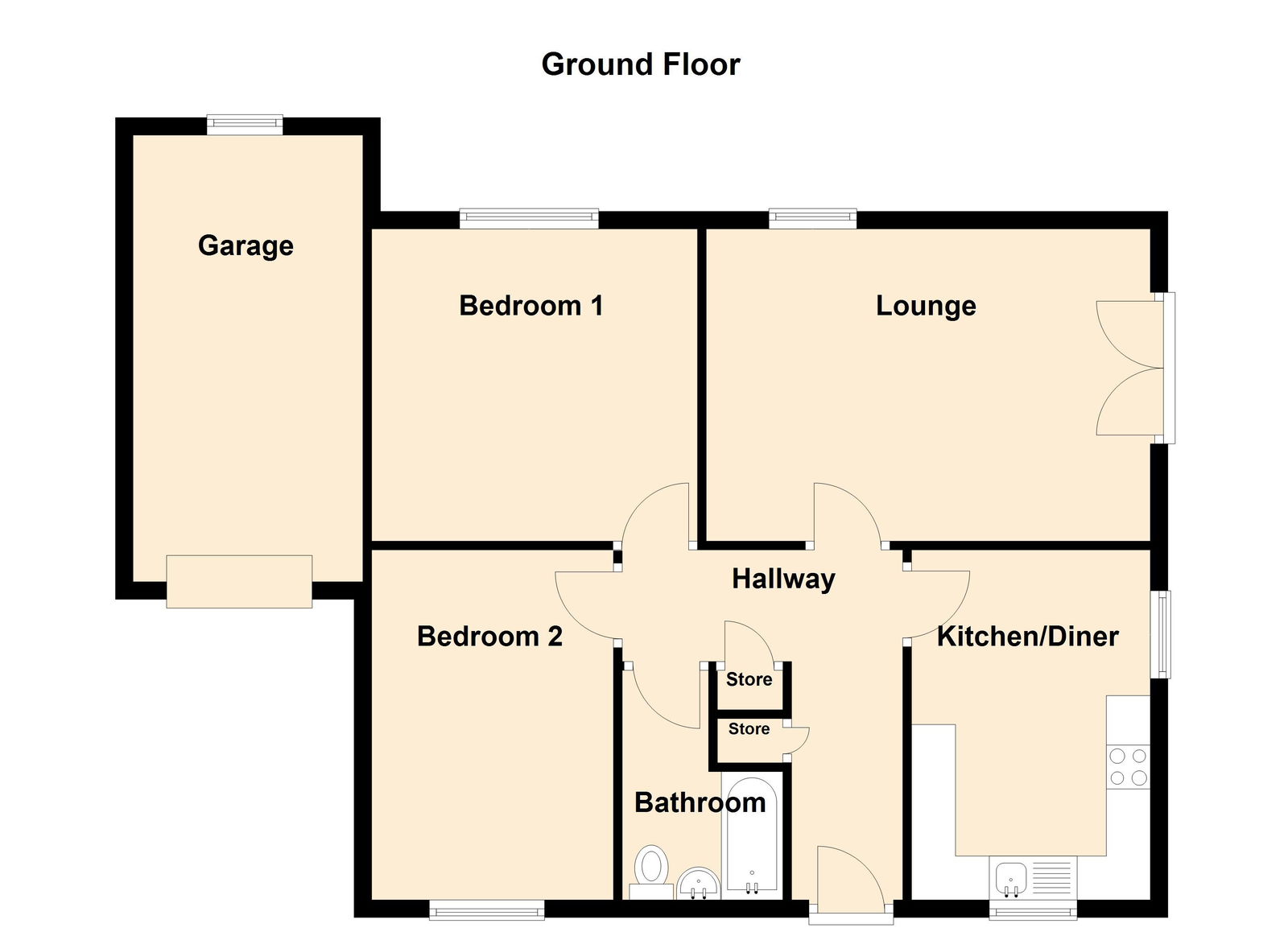 2a, Tower Road, Swadlincote floorplan