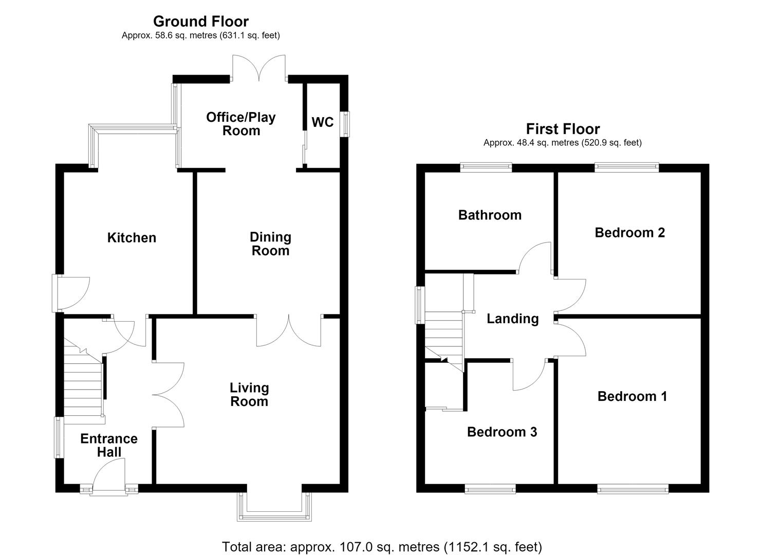53, Halfpenny Lane, Pontefract floorplan