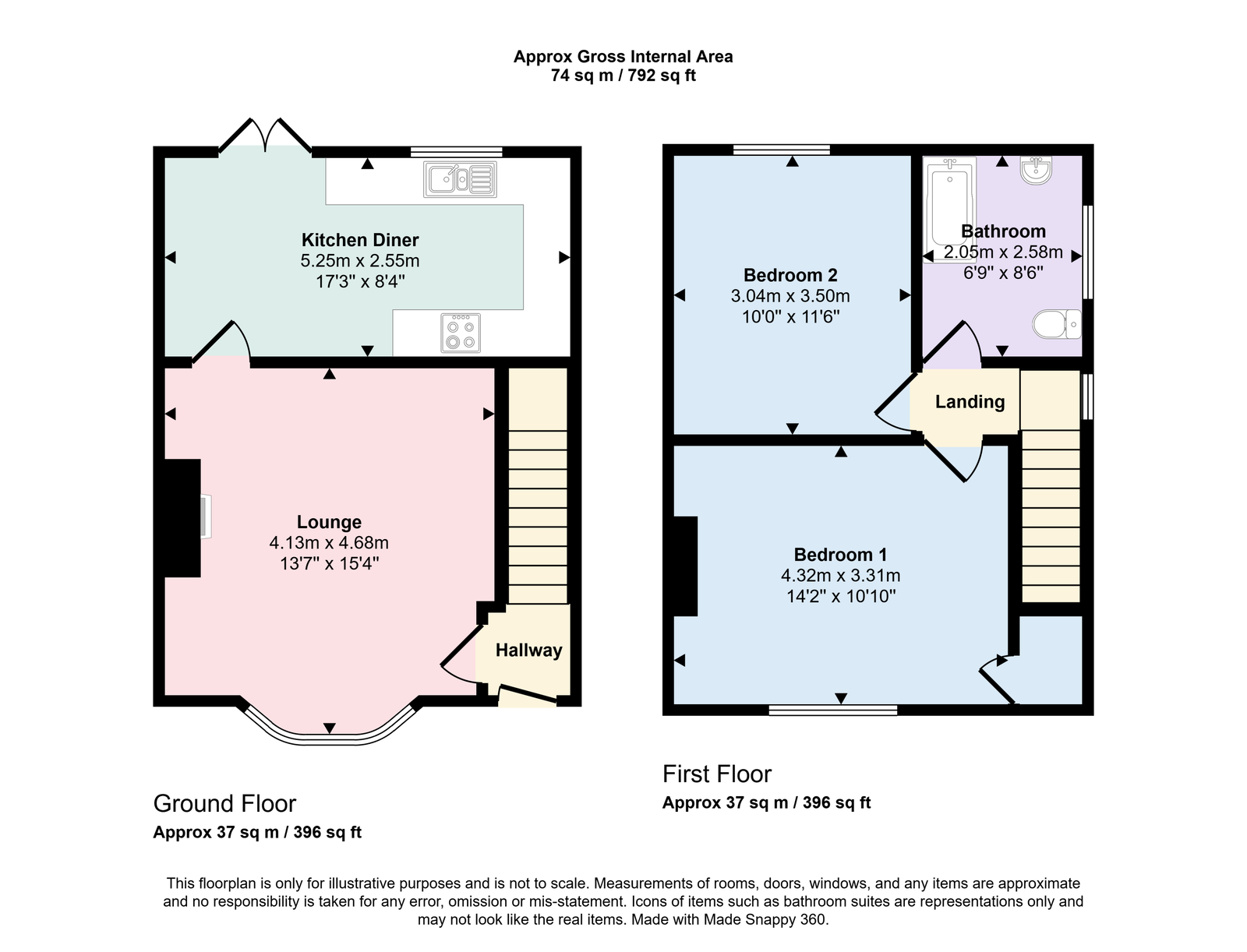 45, Coronation Drive, Whitehaven floorplan