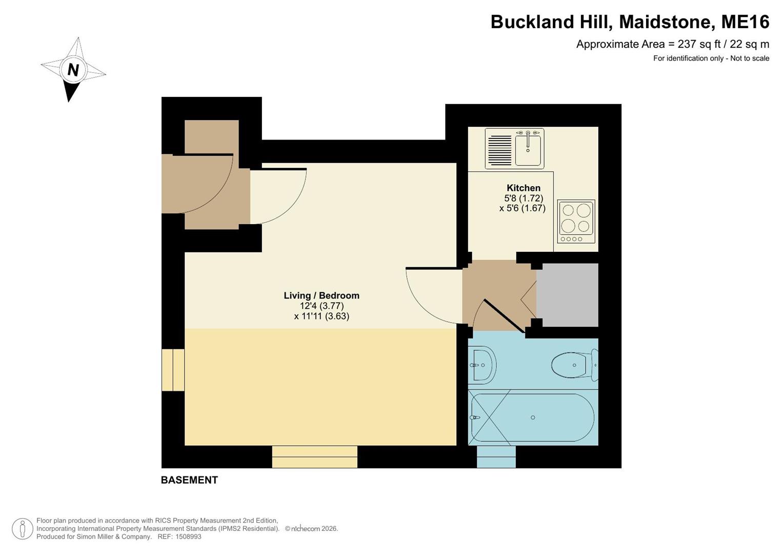 23B, Buckland Hill, Maidstone floorplan