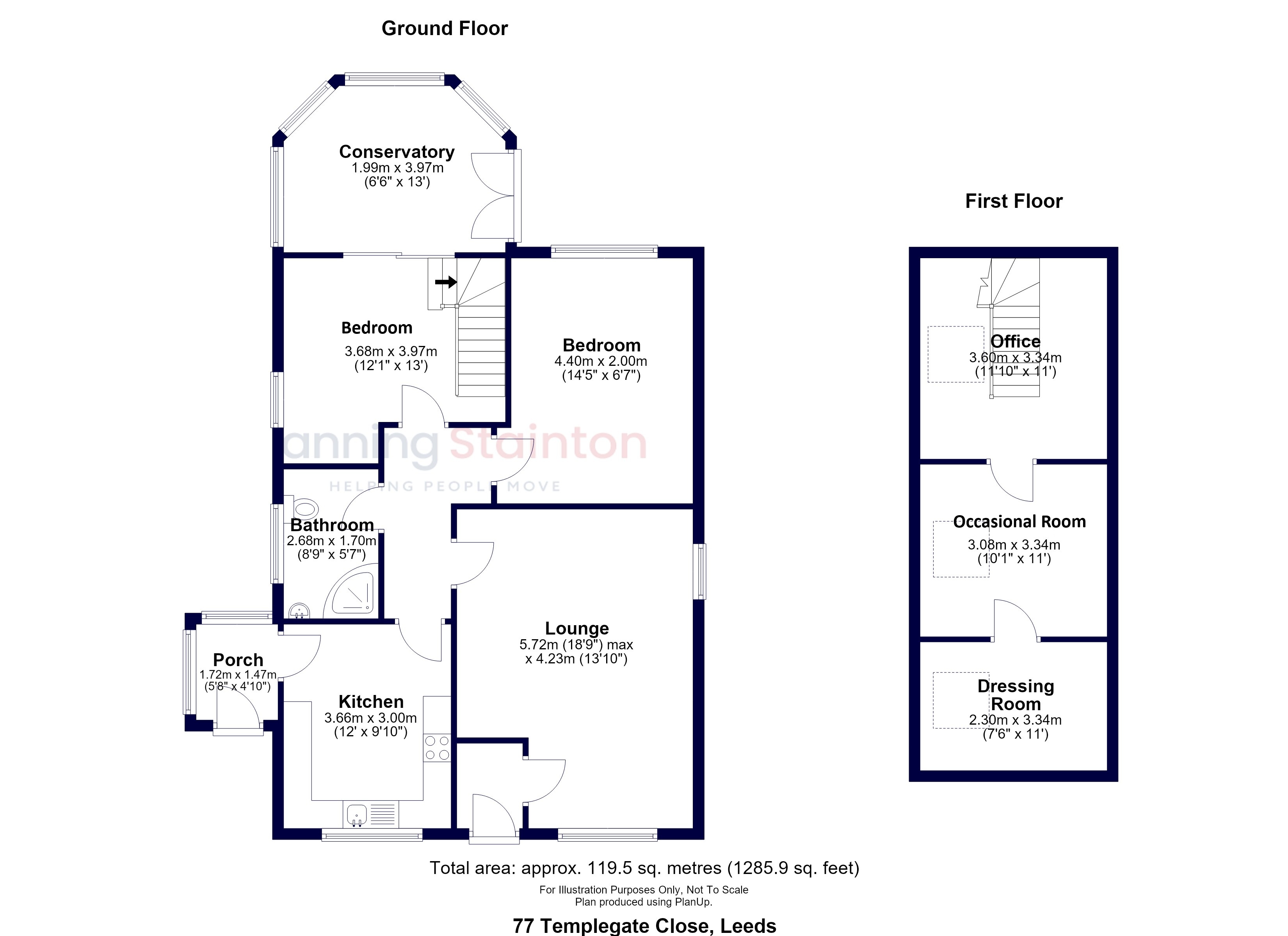77, Templegate Close, West Yorkshire floorplan