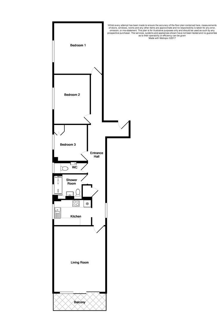 8, Fulbourne House, Eastbourne floorplan
