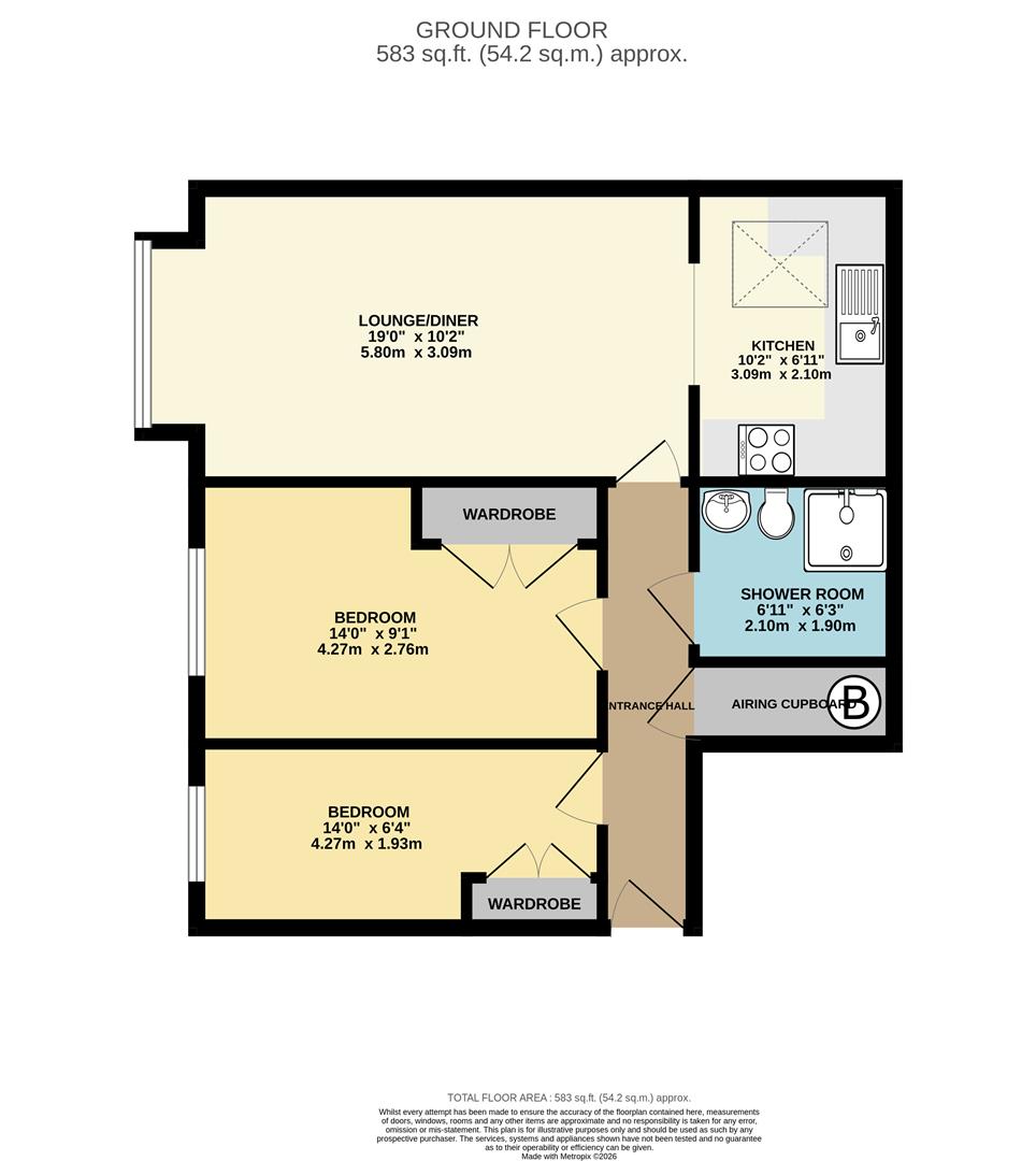 Flat 35, Rostherne Court, Brown Street, Altrincham floorplan