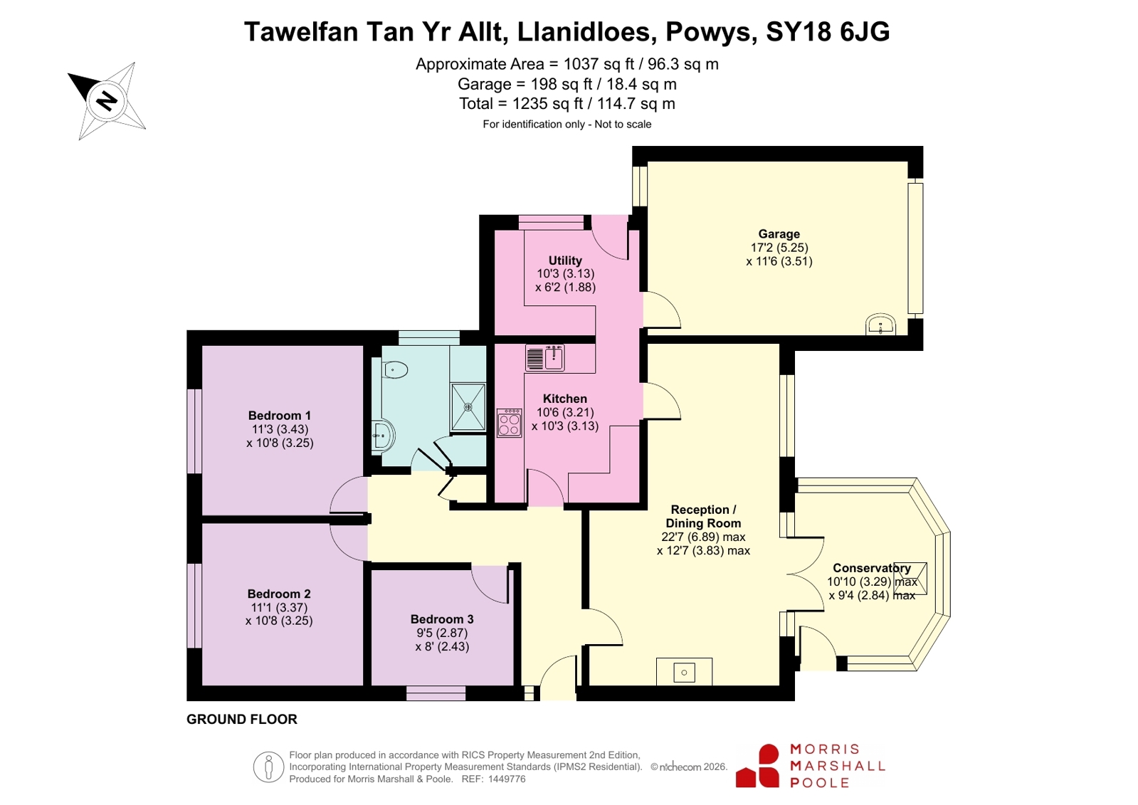Tawe,, Tan Yr Allt, Powys floorplan