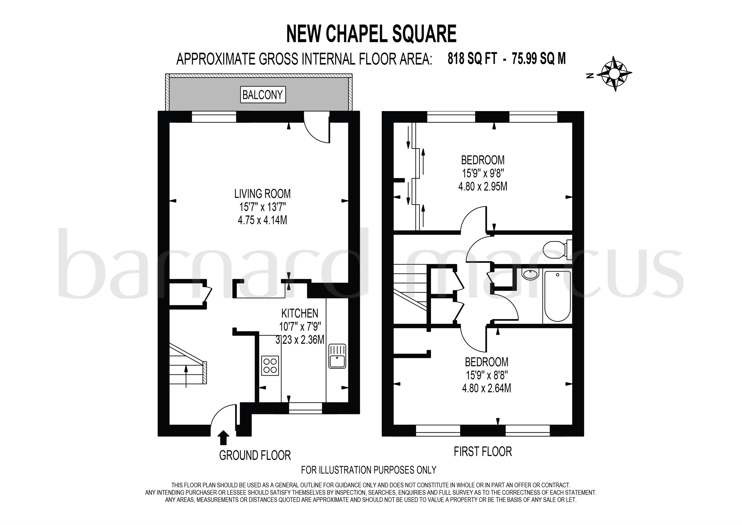 82, New Chapel Square, Feltham floorplan