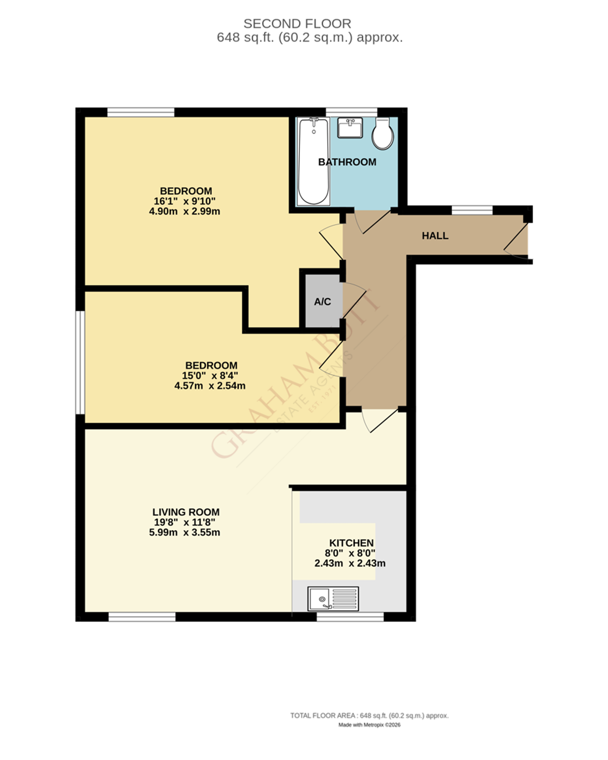 Flat 5,, Hollist Court, Littlehampton floorplan
