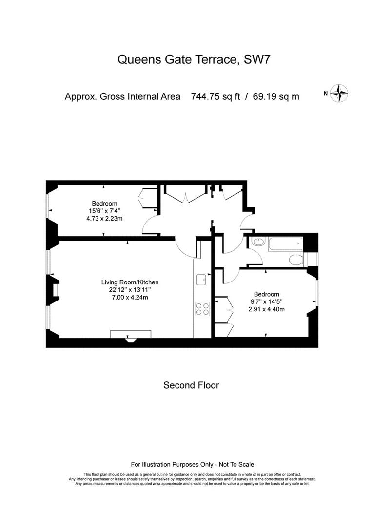 6, 15, Queens Gate Terrace, London, Royal Borough of Kensington and Chelsea floorplan
