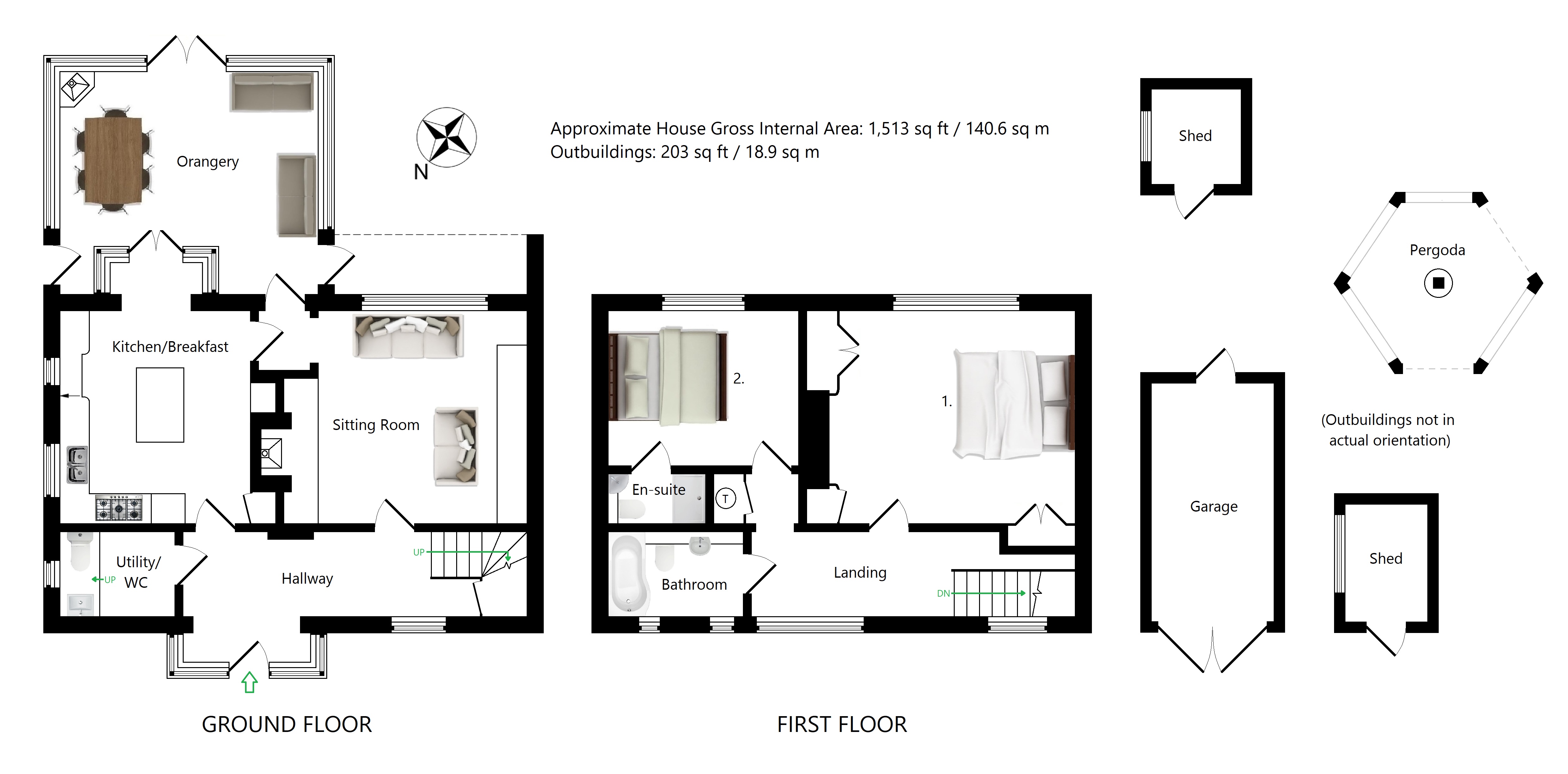 5 The Moat House, The Moat, Charing floorplan