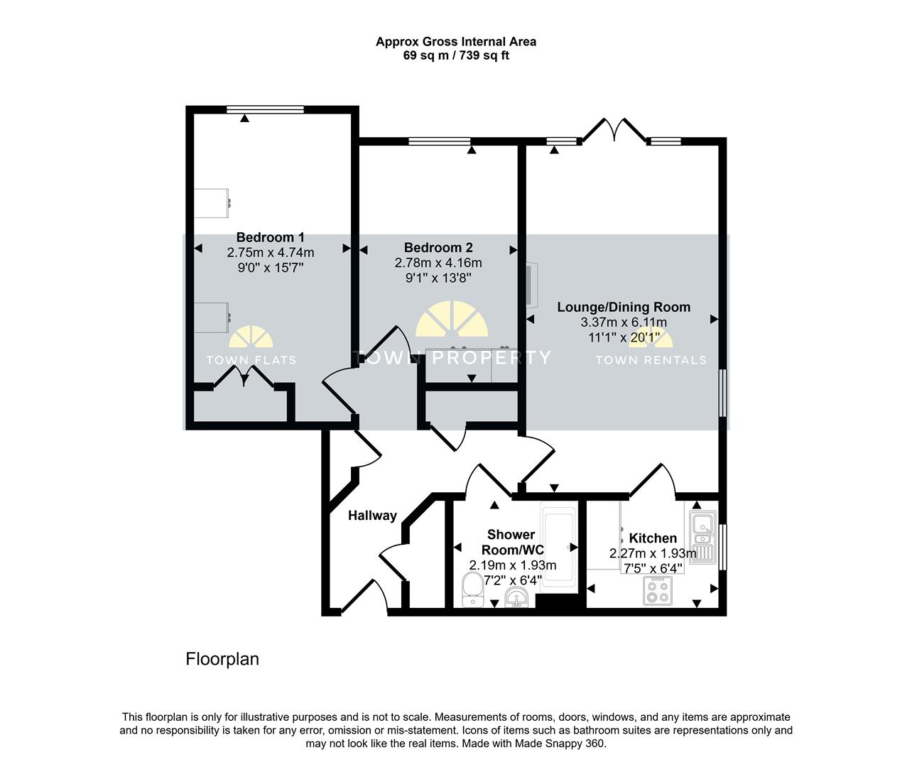 4 Pegasus Court, 29 St. Leonards Road, Eastbourne floorplan