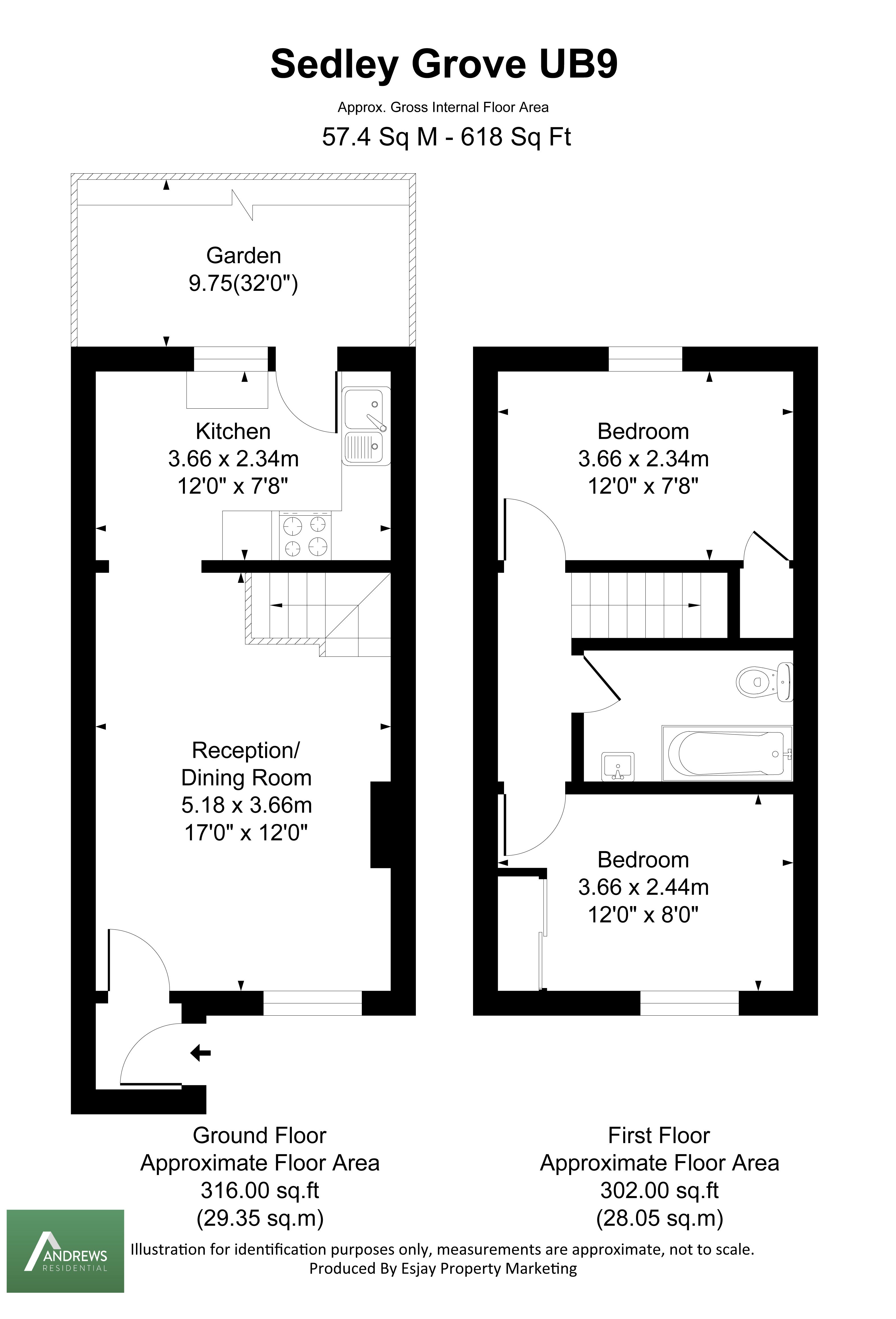 22, Sedley Grove, Uxbridge floorplan