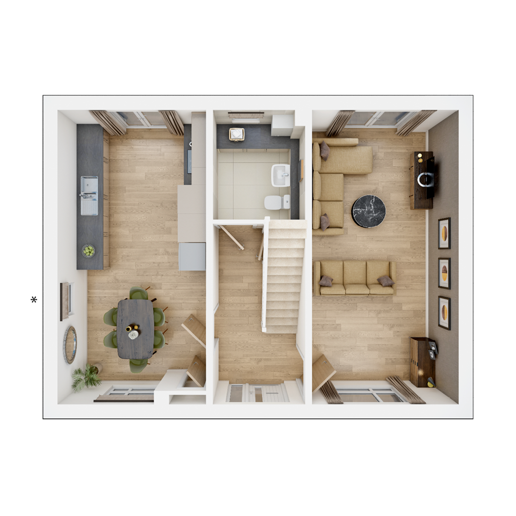 The Tewksdale - Plot 185, Glenvale Park, Beaumont Road, Wellingborough floorplan