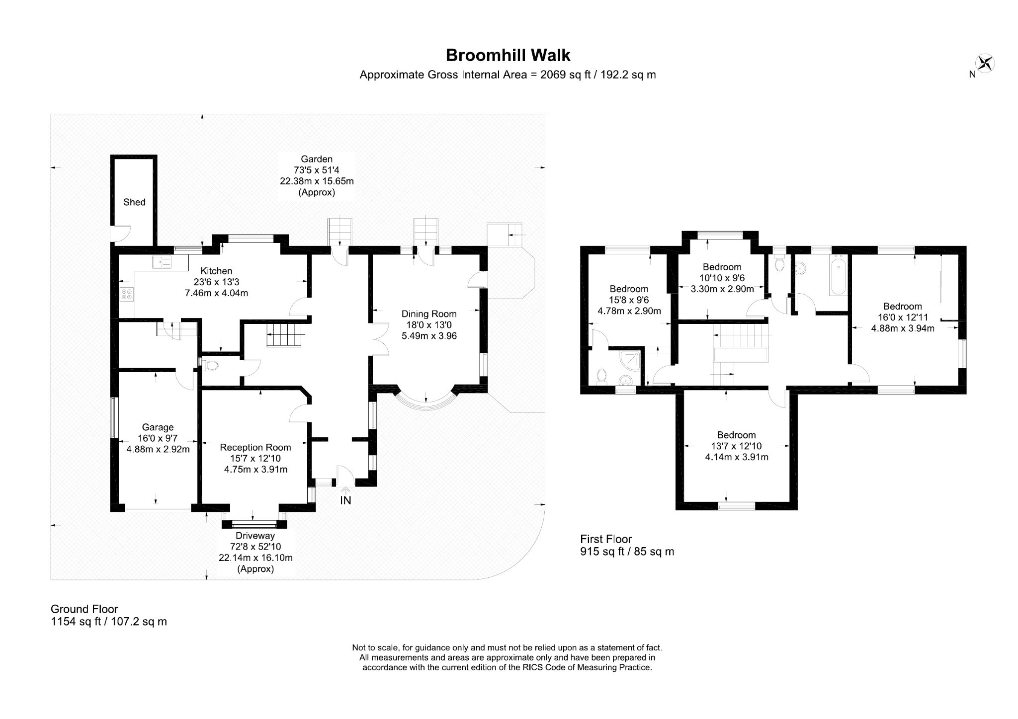 4 Bedrooms Detached house to rent in Broomhill Walk, Woodford Green IG8