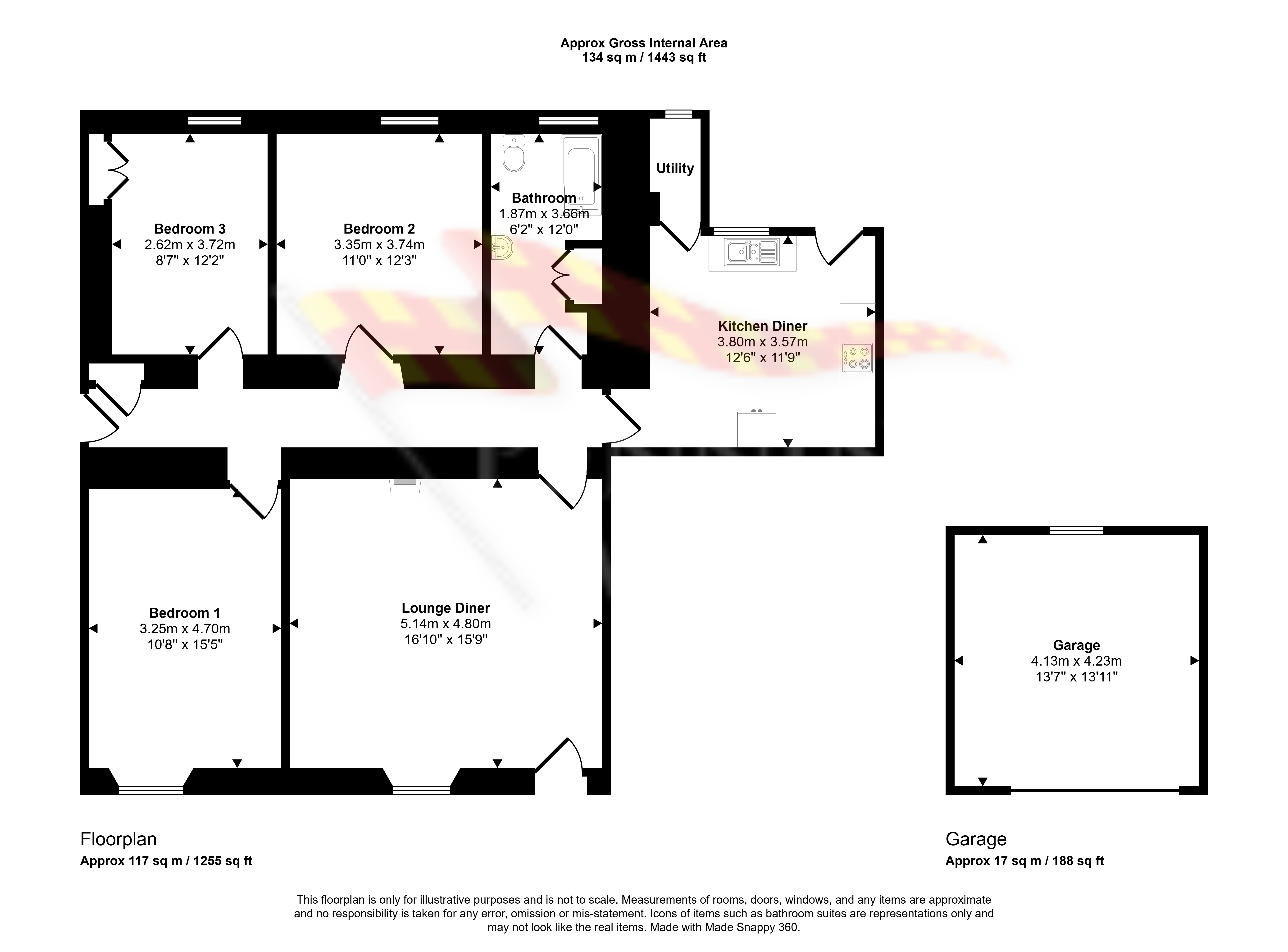 Flat 1, Orchard House, Gilsland floorplan