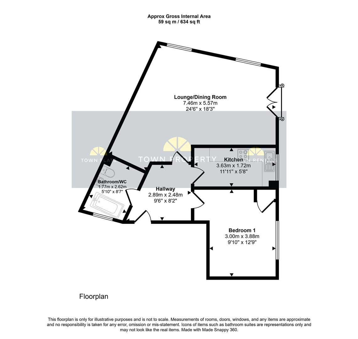 101B, Long Beach View, Eastbourne floorplan