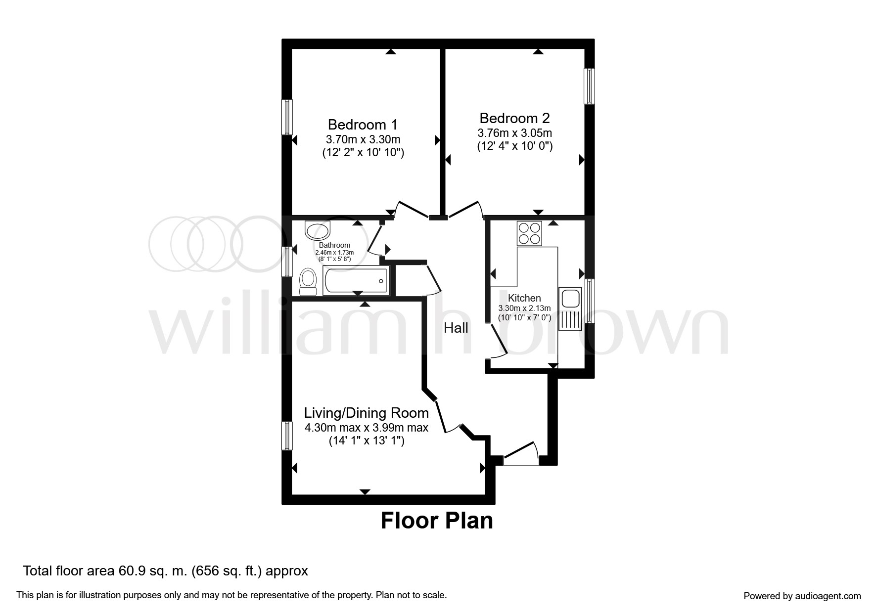 2 Bedrooms Flat for sale in Bardwell Court, St.Albans AL1