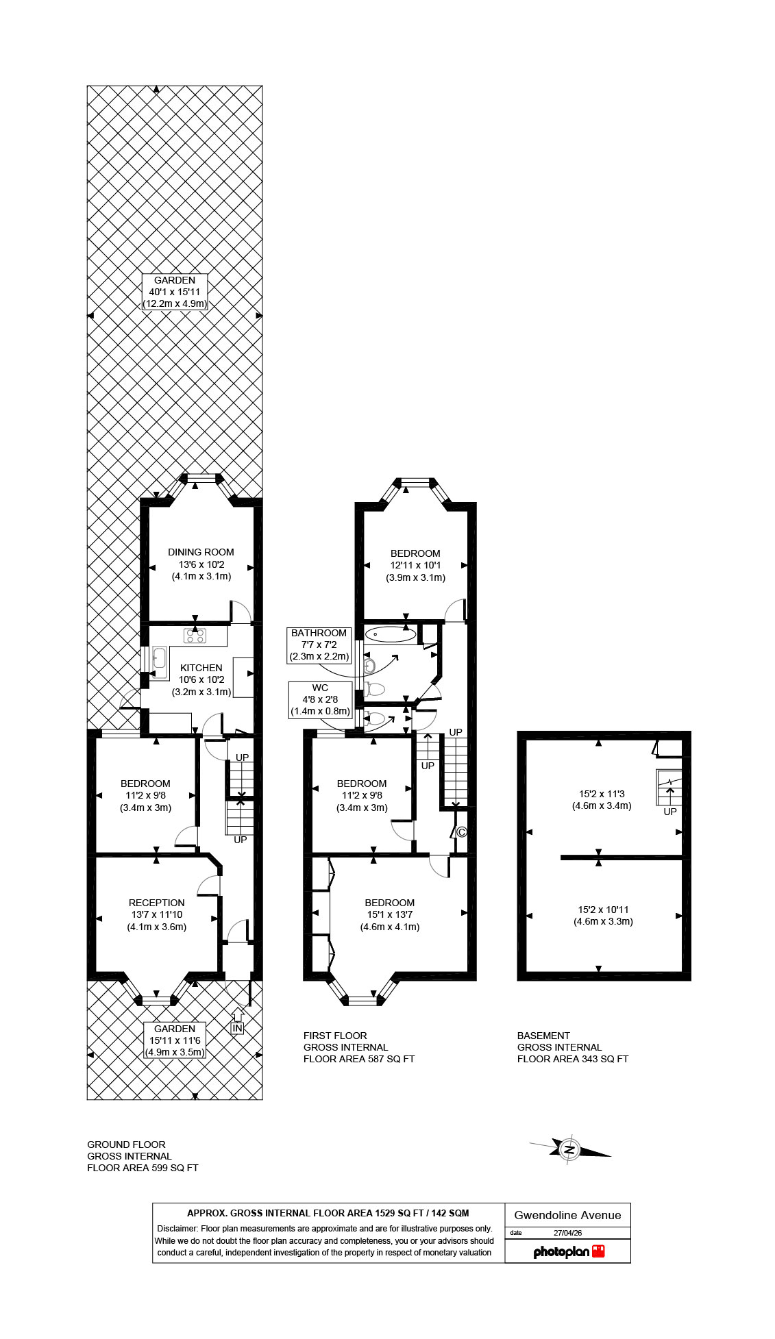 Gwendoline Avenue, London floorplan
