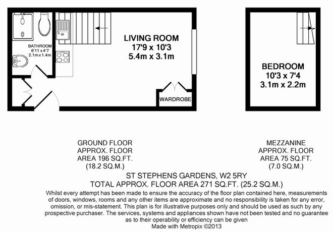 0 Bedrooms Studio to rent in St Stephens Gardens, Bayswater W2