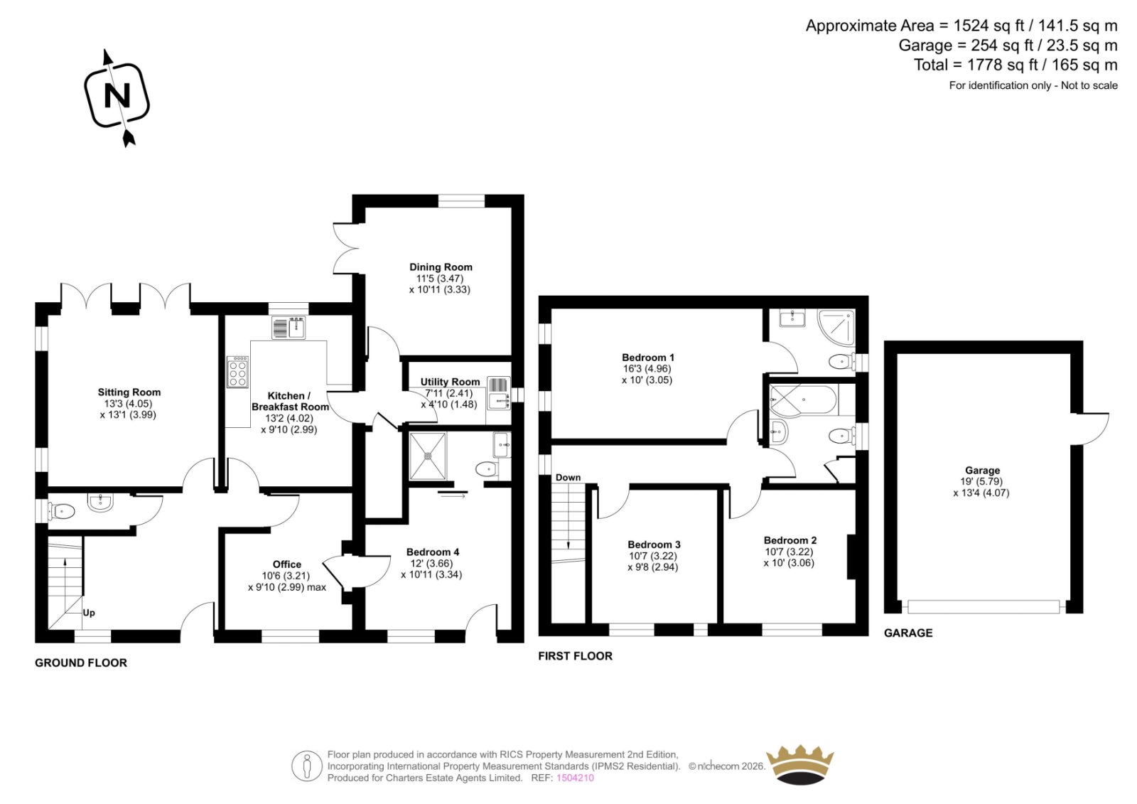 3, Sandy Lane, Fleet floorplan