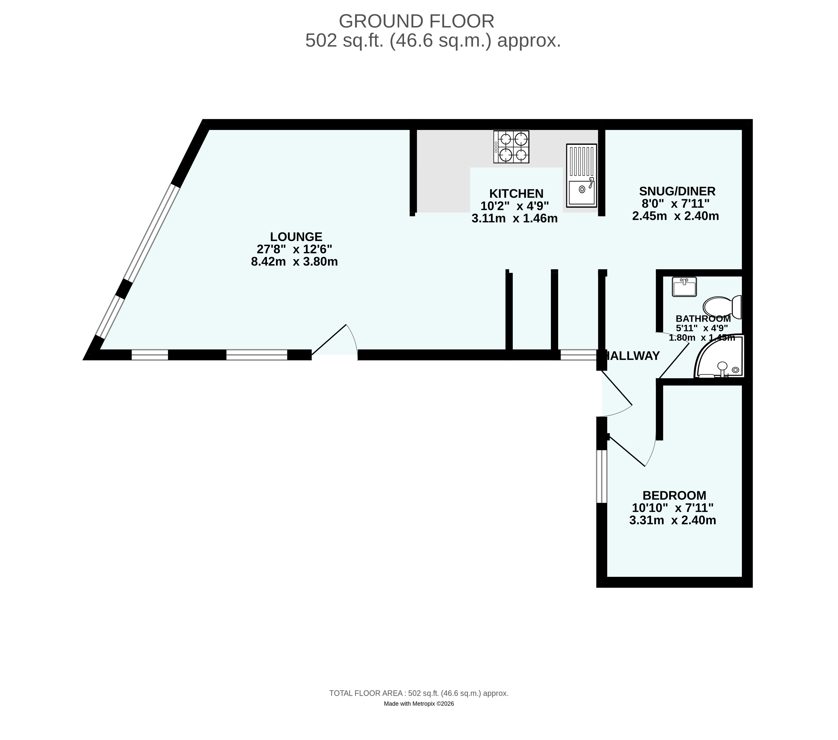 26, Fore Street, Penzance floorplan