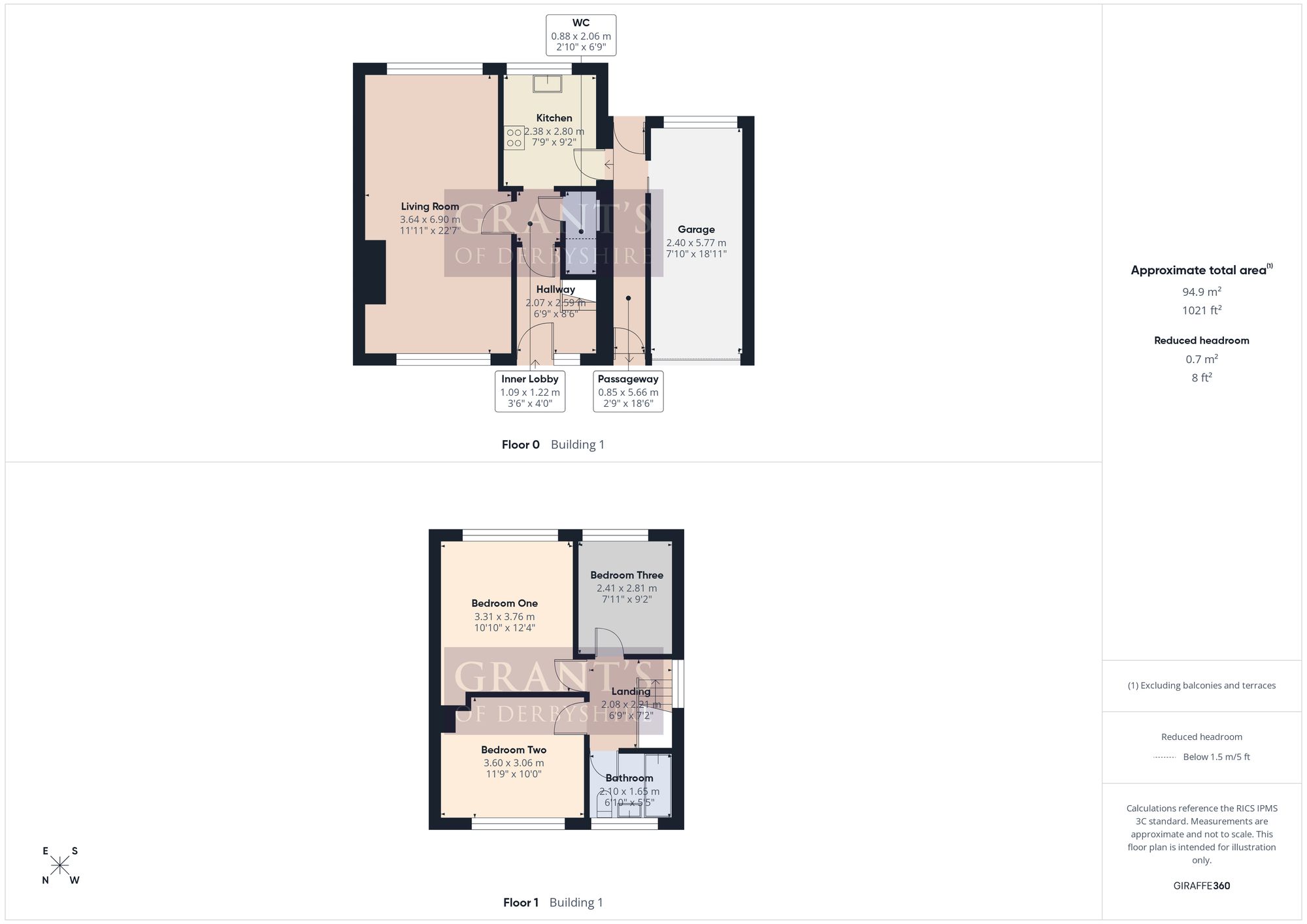 169 The Hill, Matlock floorplan