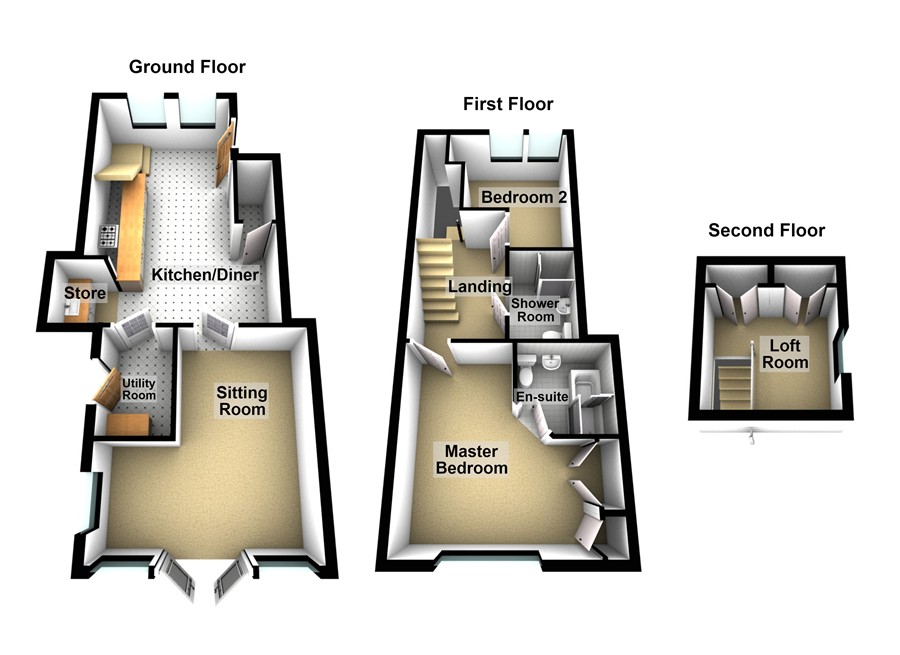 Little Cottage, West End, Cleeve Prior floorplan