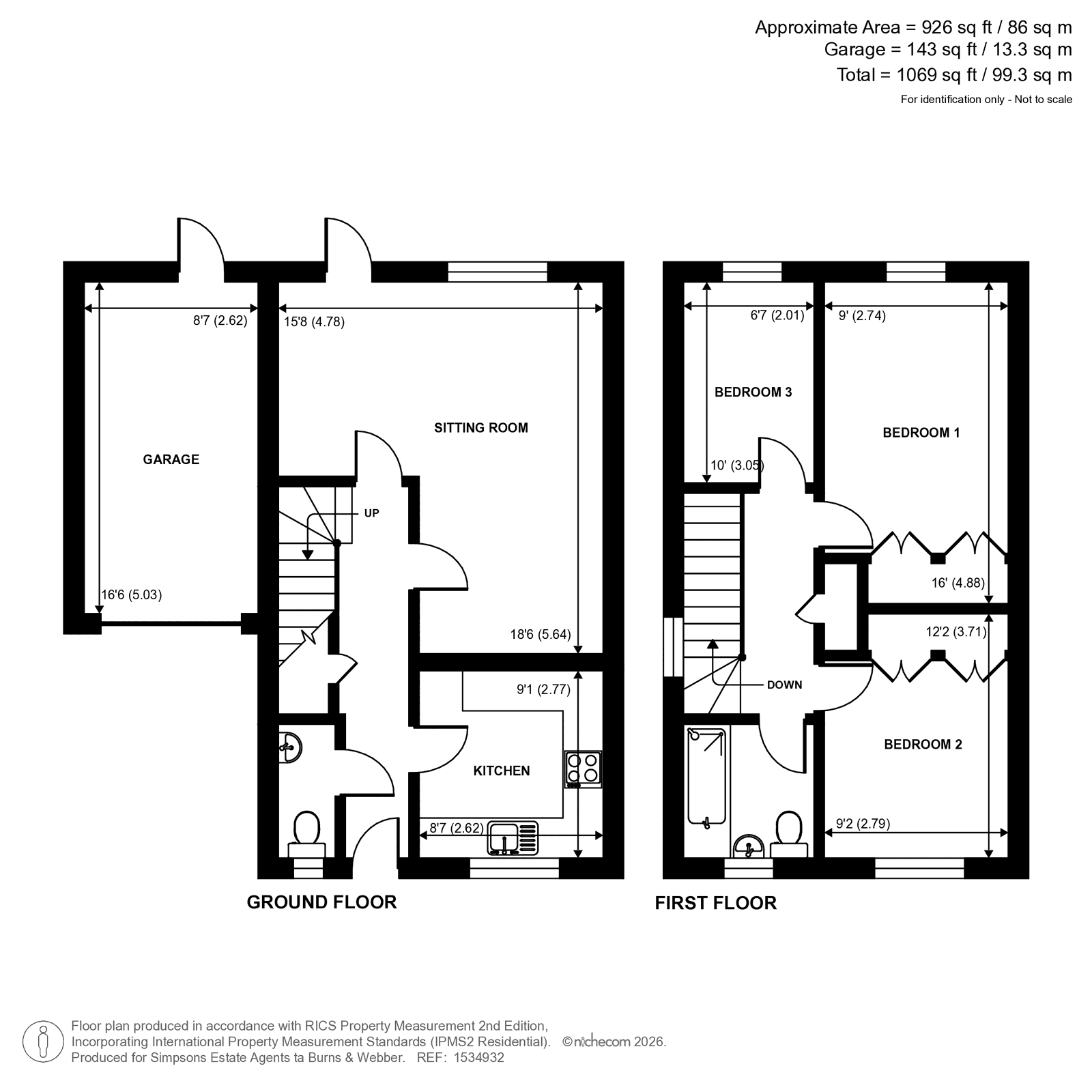 High Ridge, Godalming floorplan