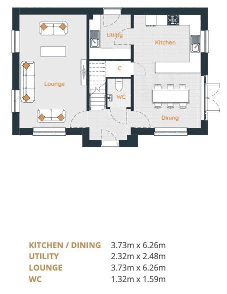 Plot 21 The Ormonde, Lower Limes, Barnsley floorplan