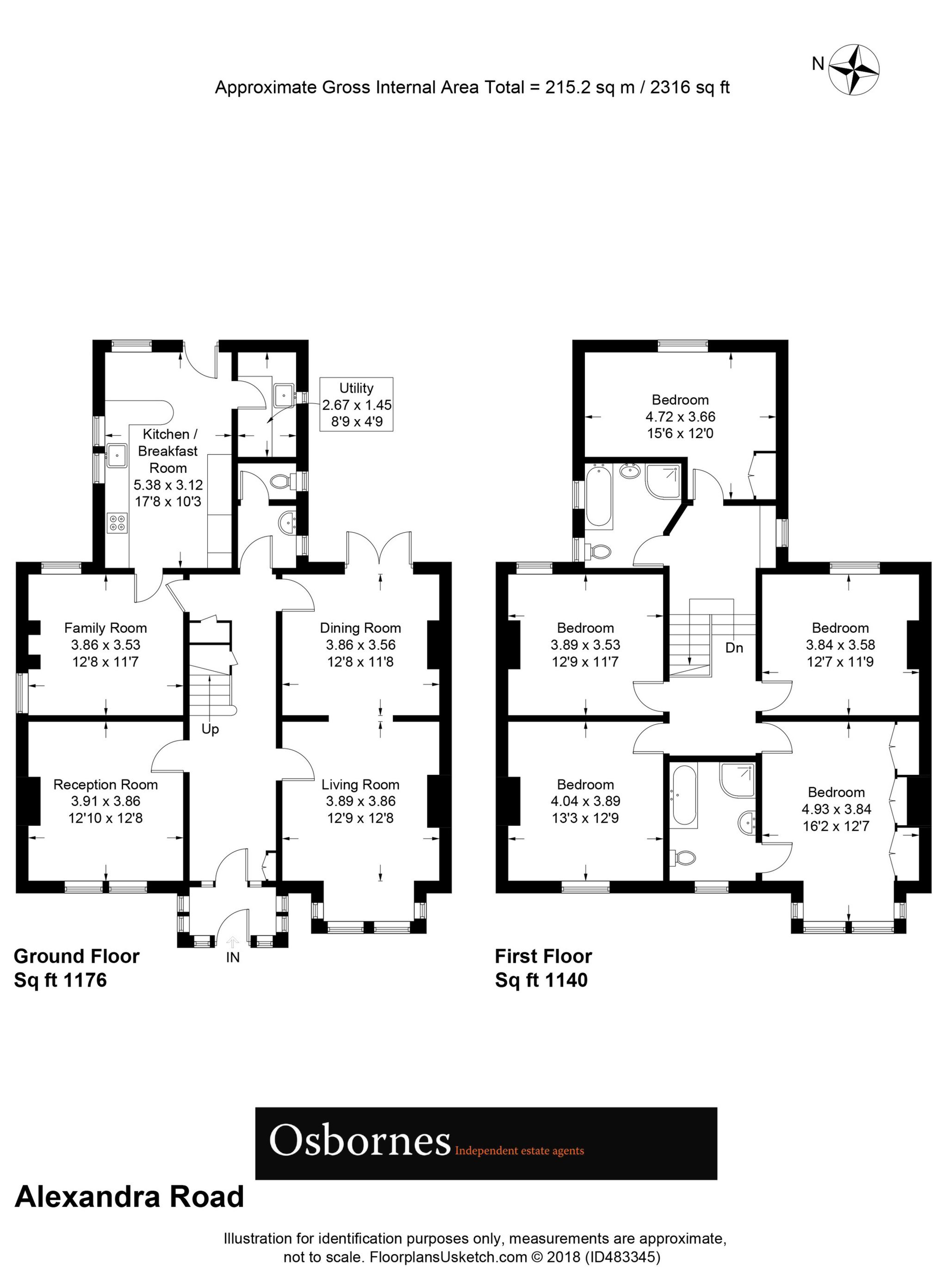 5 Bedrooms Detached house to rent in Alexandra Road, Farnborough GU14