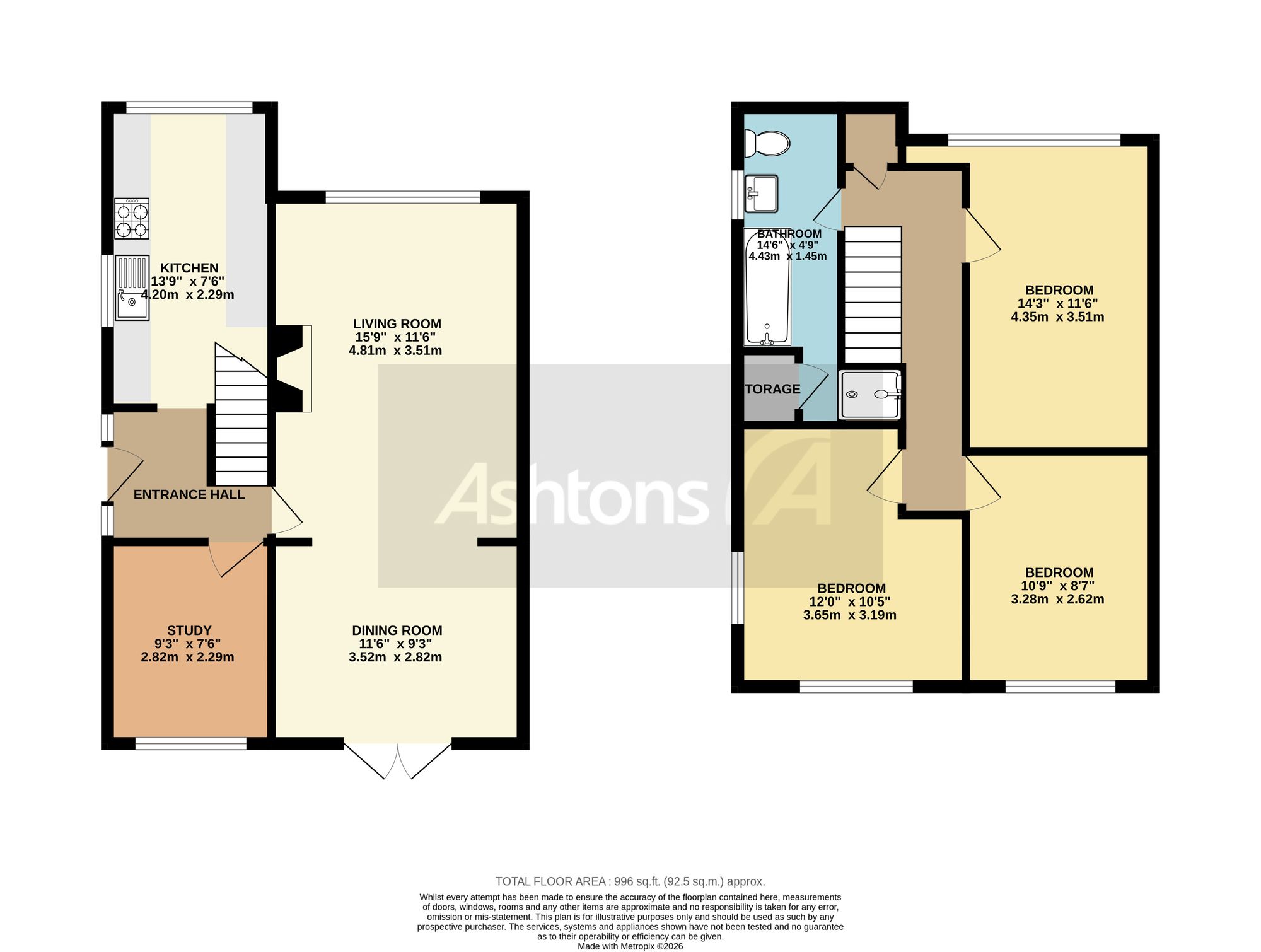 3 Kinross Avenue, Wigan floorplan