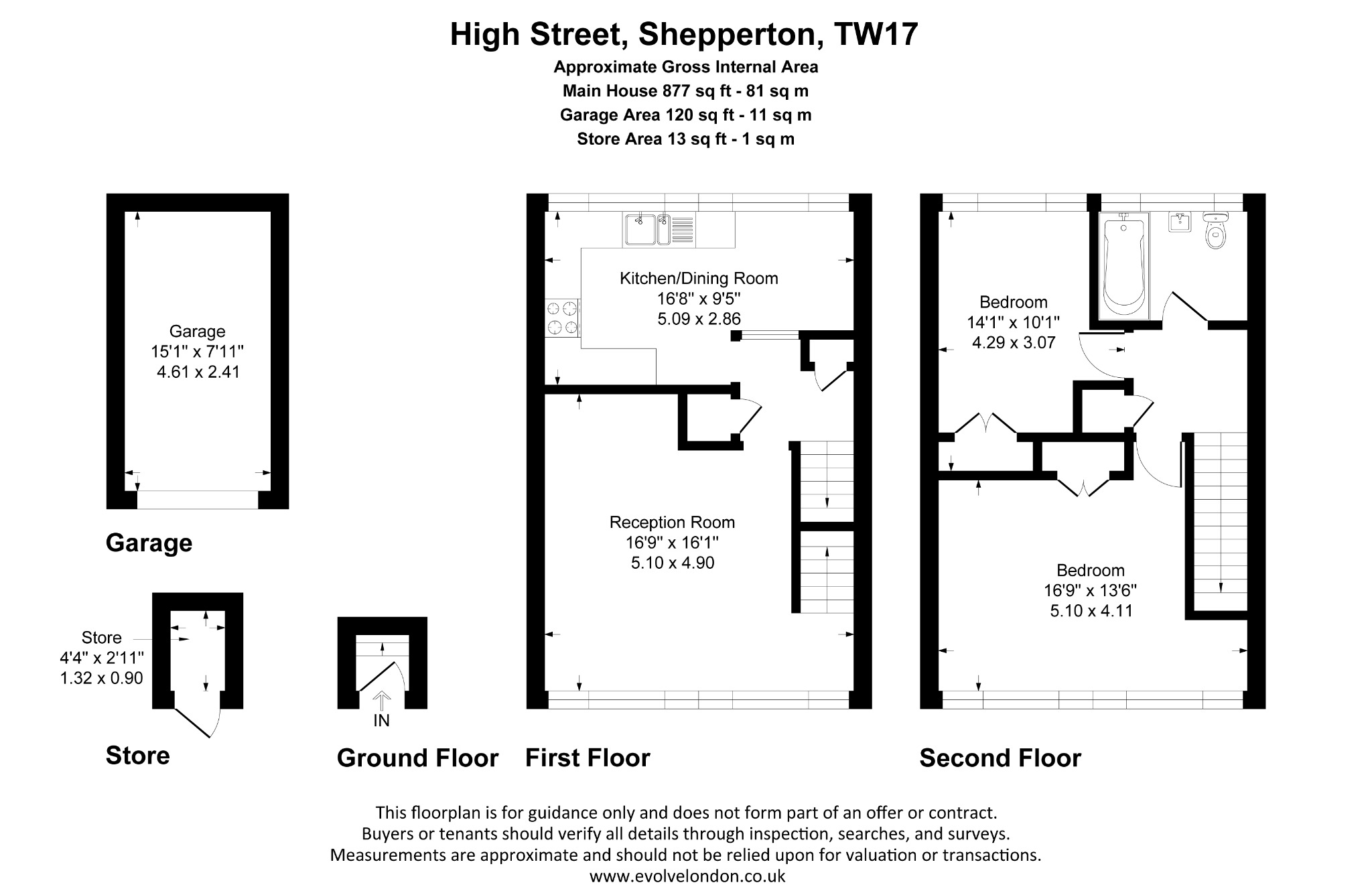 77 High Street, Shepperton, Surrey floorplan
