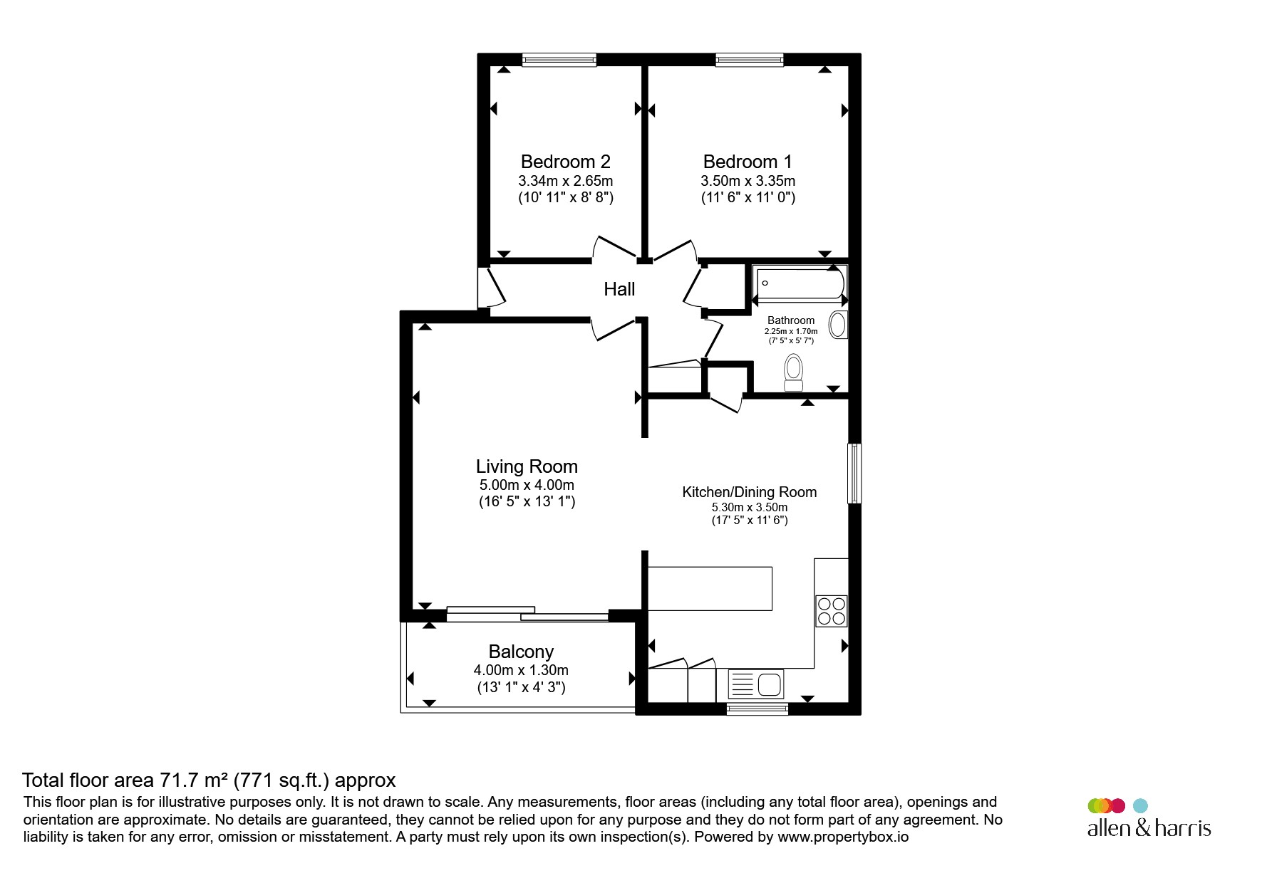 Flat 3, Glebe House, Widcombe Hill, Bath floorplan