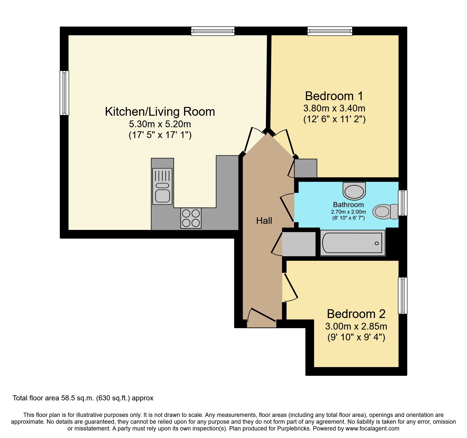 131- FLAT 5, Maidenwell Avenue, Leicester floorplan
