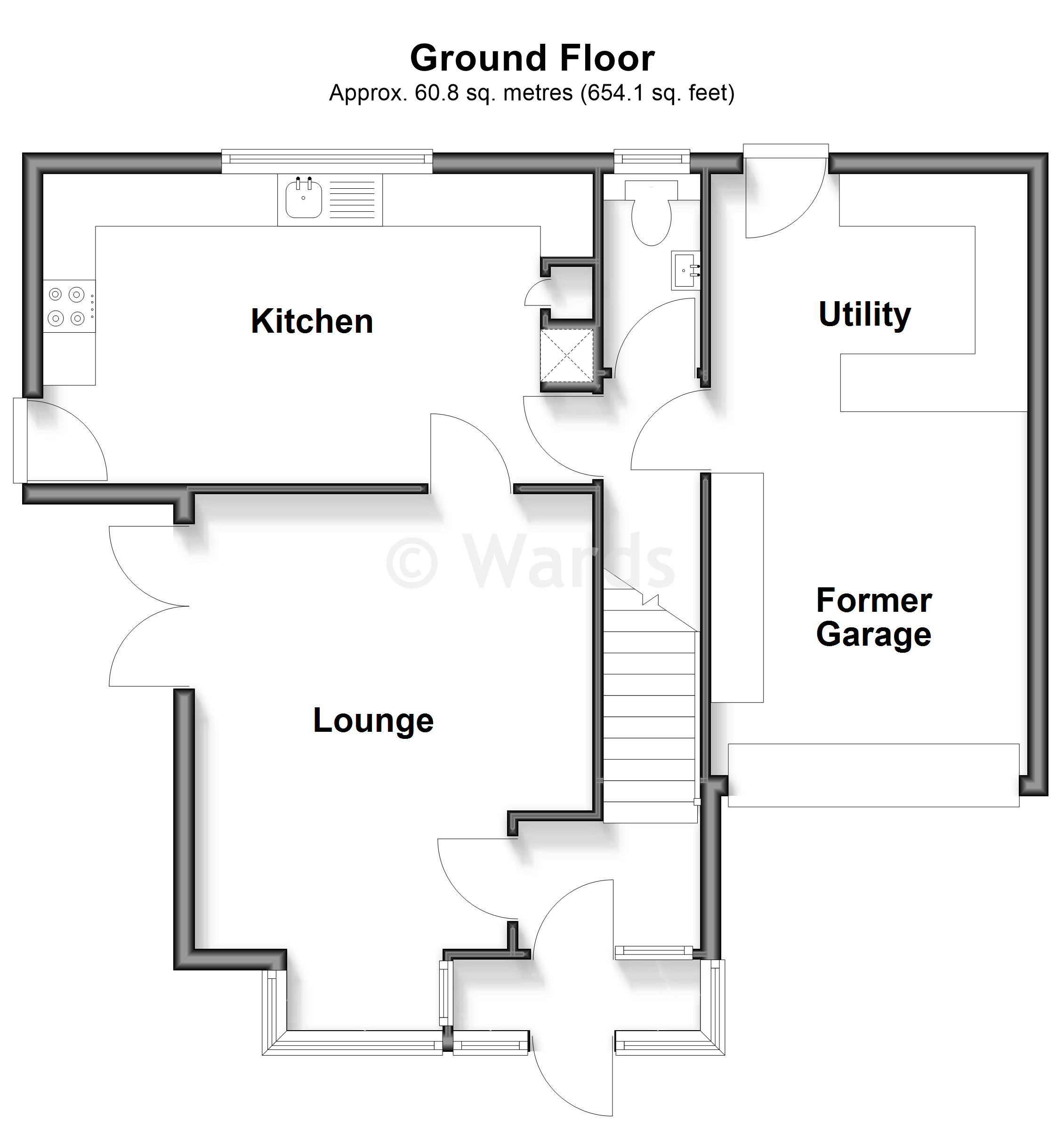 Whispers, Mill Road, Deal floorplan
