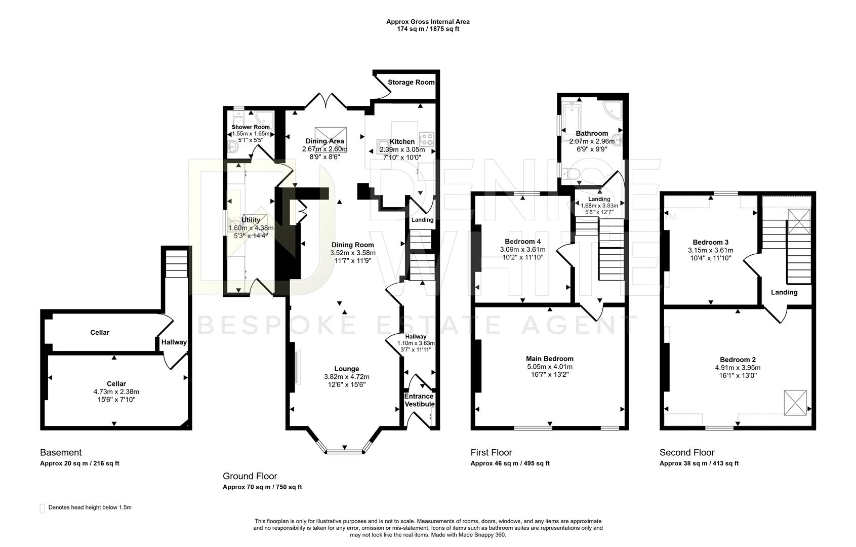 Brown Edge Road, Buxton floorplan