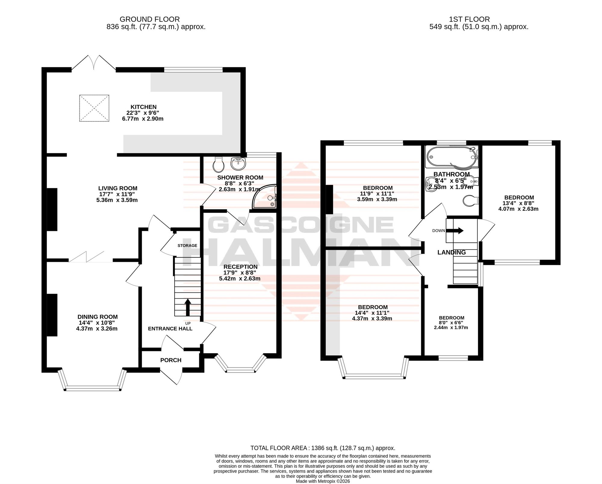 14 Leith Road, Sale floorplan