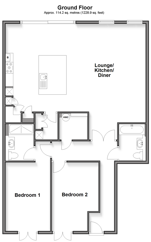 Convent Road, Broadstairs floorplan