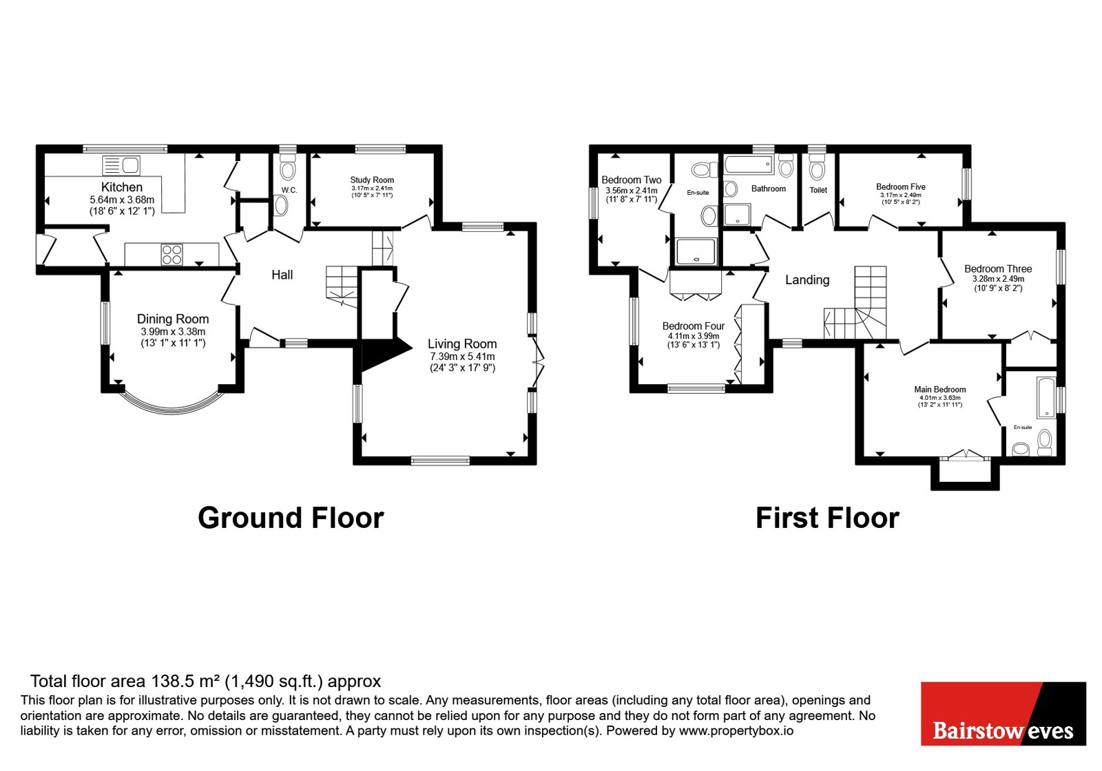 Tanglewood, 32, Brook Street, Sudbury floorplan