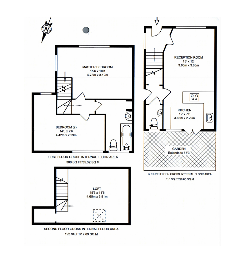 Oakwood Road, Hampstead Garden Suburb, London floorplan