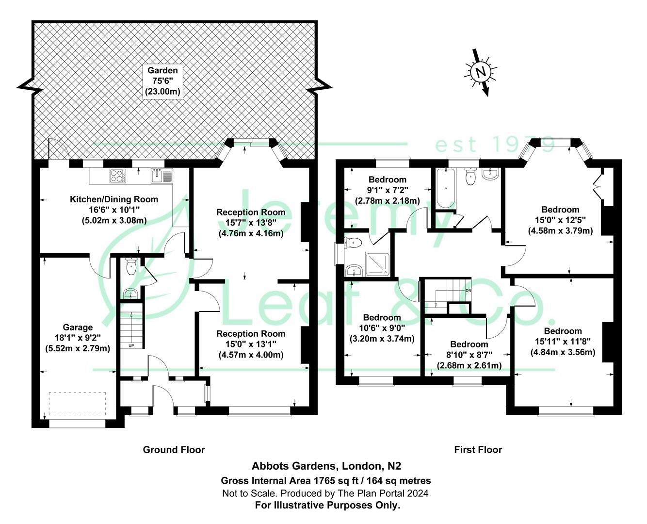 72, Abbots Gardens, Hampstead Garden Suburb floorplan