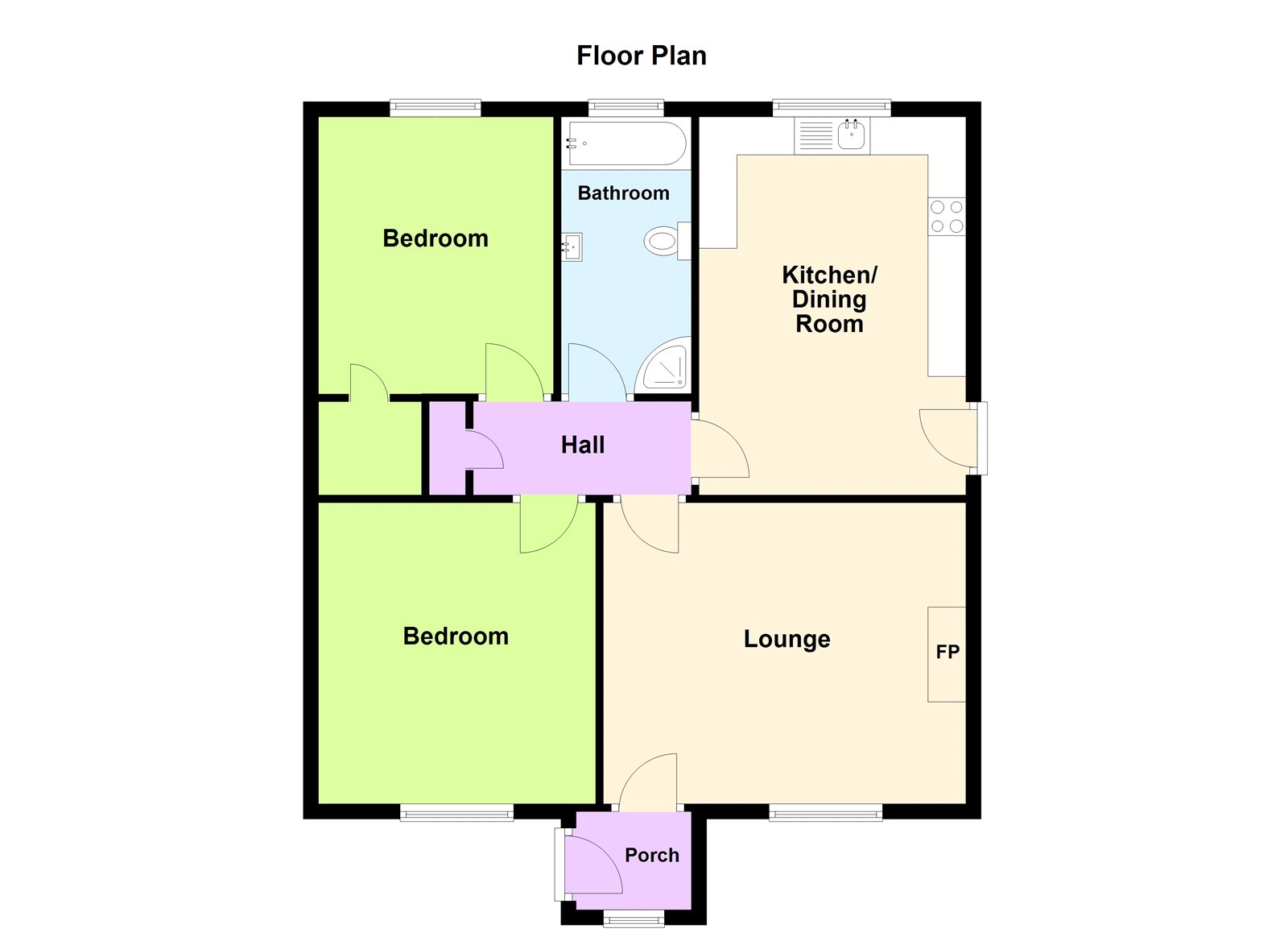 Slade Cottage,, The Green, Pembroke floorplan